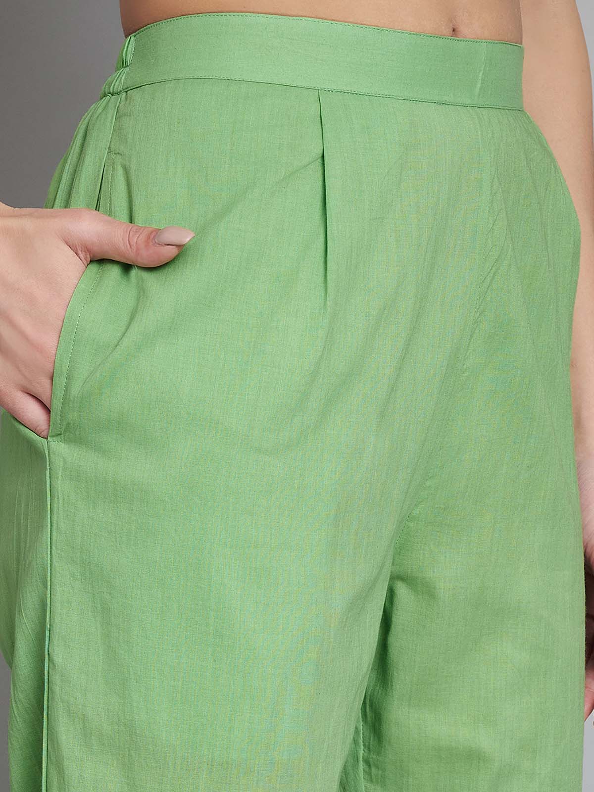 Label khoj lilen kurta , trouser and dupptta set