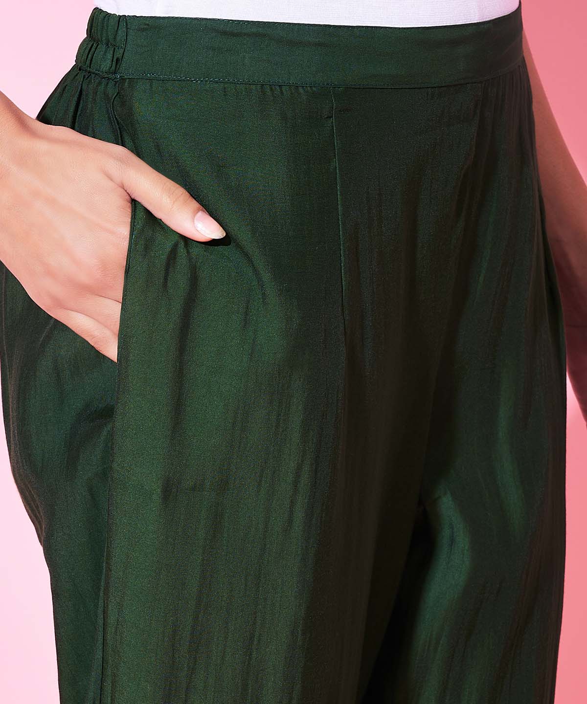 Label Khoj Women Silk Blend and embroidery Kurta with Trousers & Dupatta
