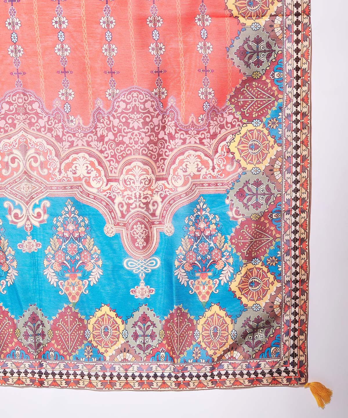 Label Khoj Women Silk Blend and embroidery Kurta with Trousers & Dupatta