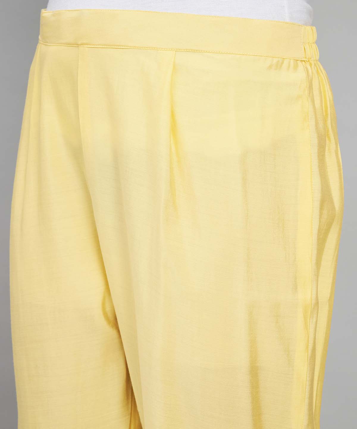 Label khoj Silk blend?Kurta with Trousers & With Dupatta