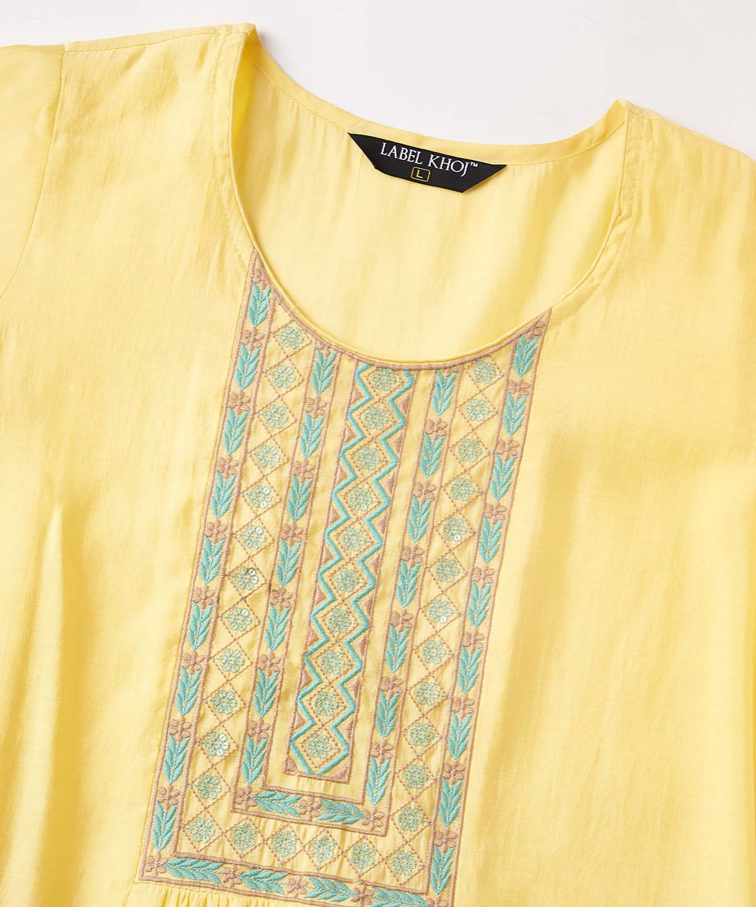 Label khoj Silk blend?Kurta with Trousers & With Dupatta