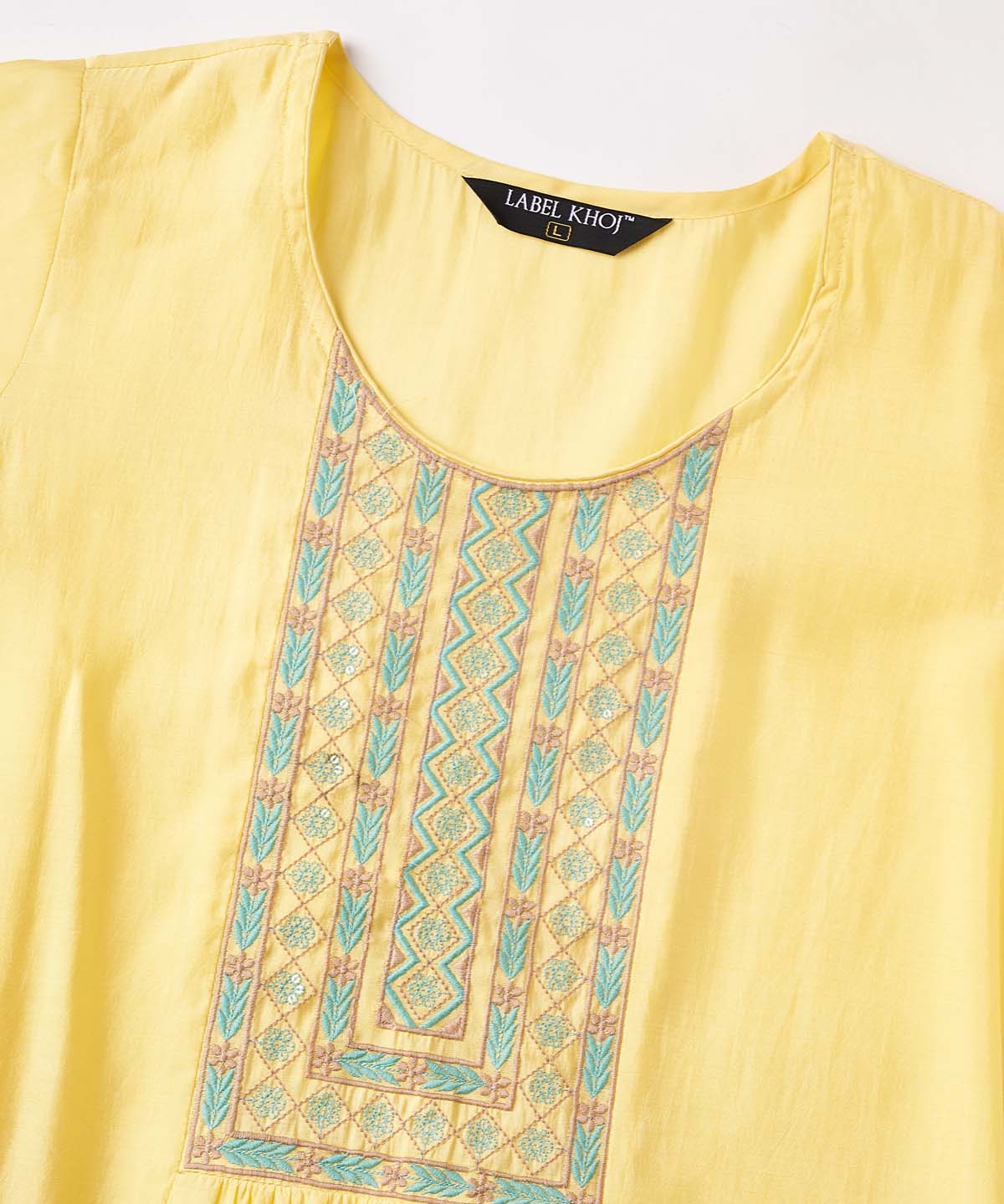 Label khoj Silk blend?Kurta with Trousers & With Dupatta