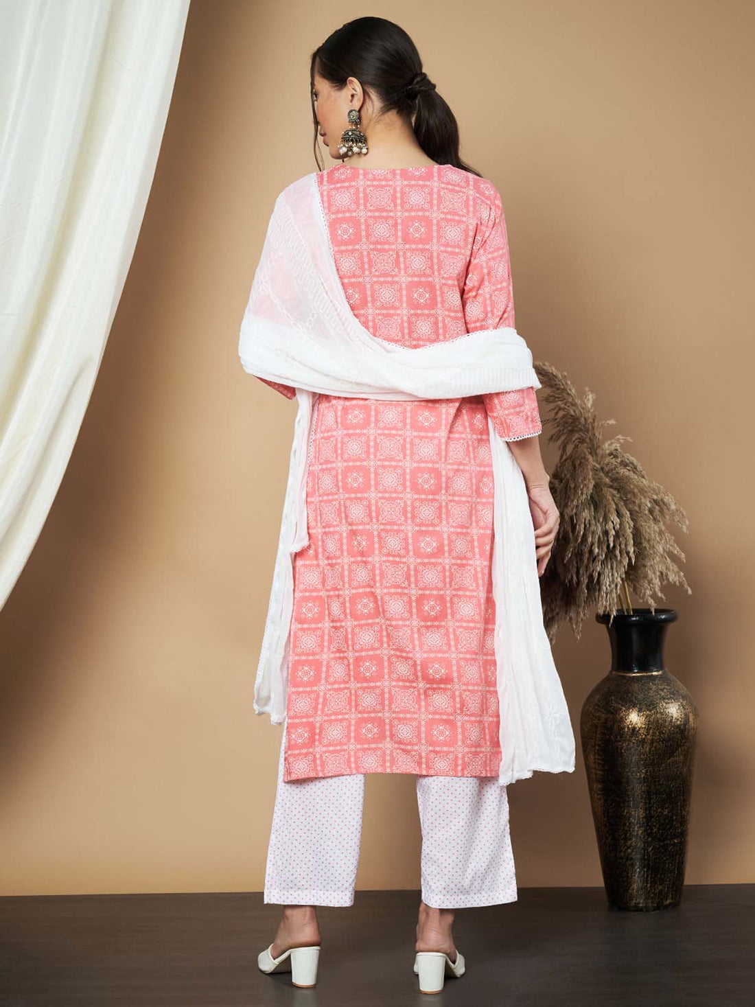 Label Khoj Ethnic Motifs Printed Sequins Embroidered Work Kurta,Trouser With  dupptta