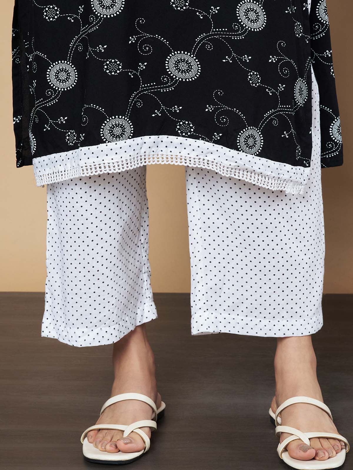 Label Khoj Ethnic Motifs Printed Sequins Embroidered Work Kurta,Trouser With  dupptta