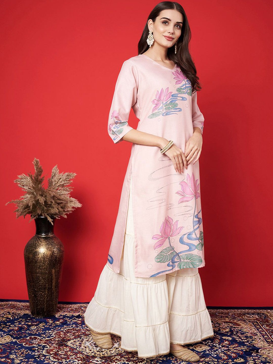 Label khoj cotton printed kurta
