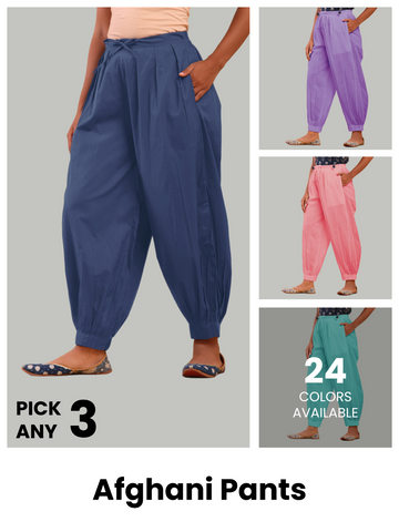 Pack of 3  Afghani pants @2547