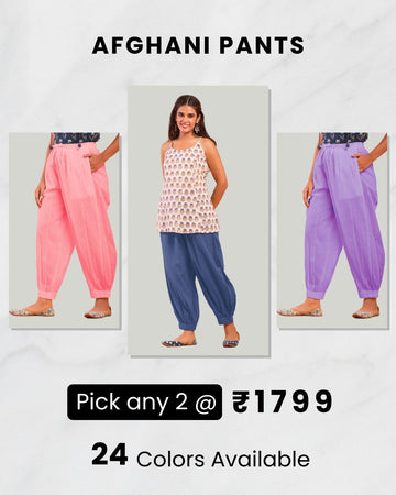 Pack of 2 Afghani pants @ 1799