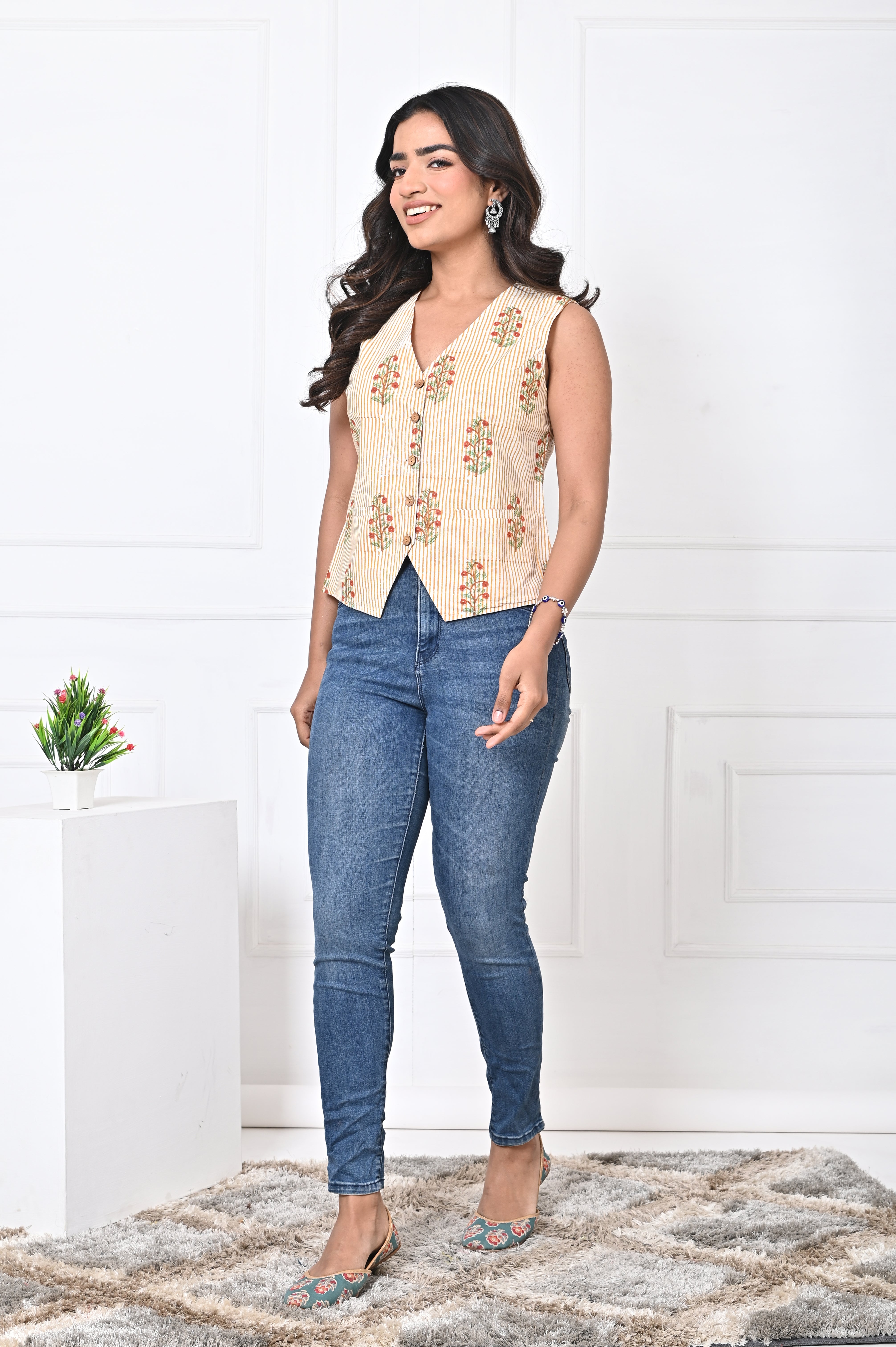 Mustard Stripe Koti