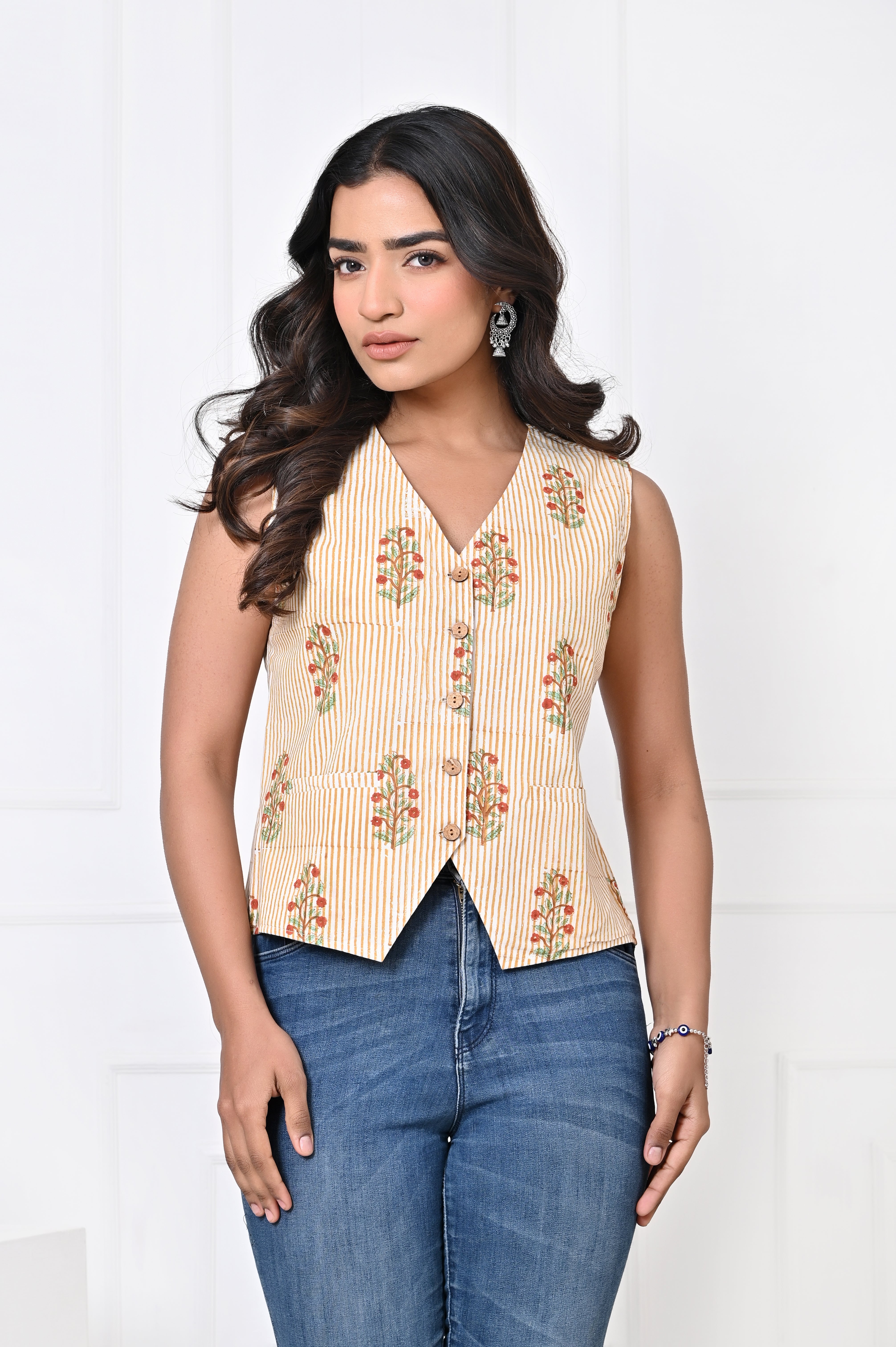 Mustard Stripe Koti
