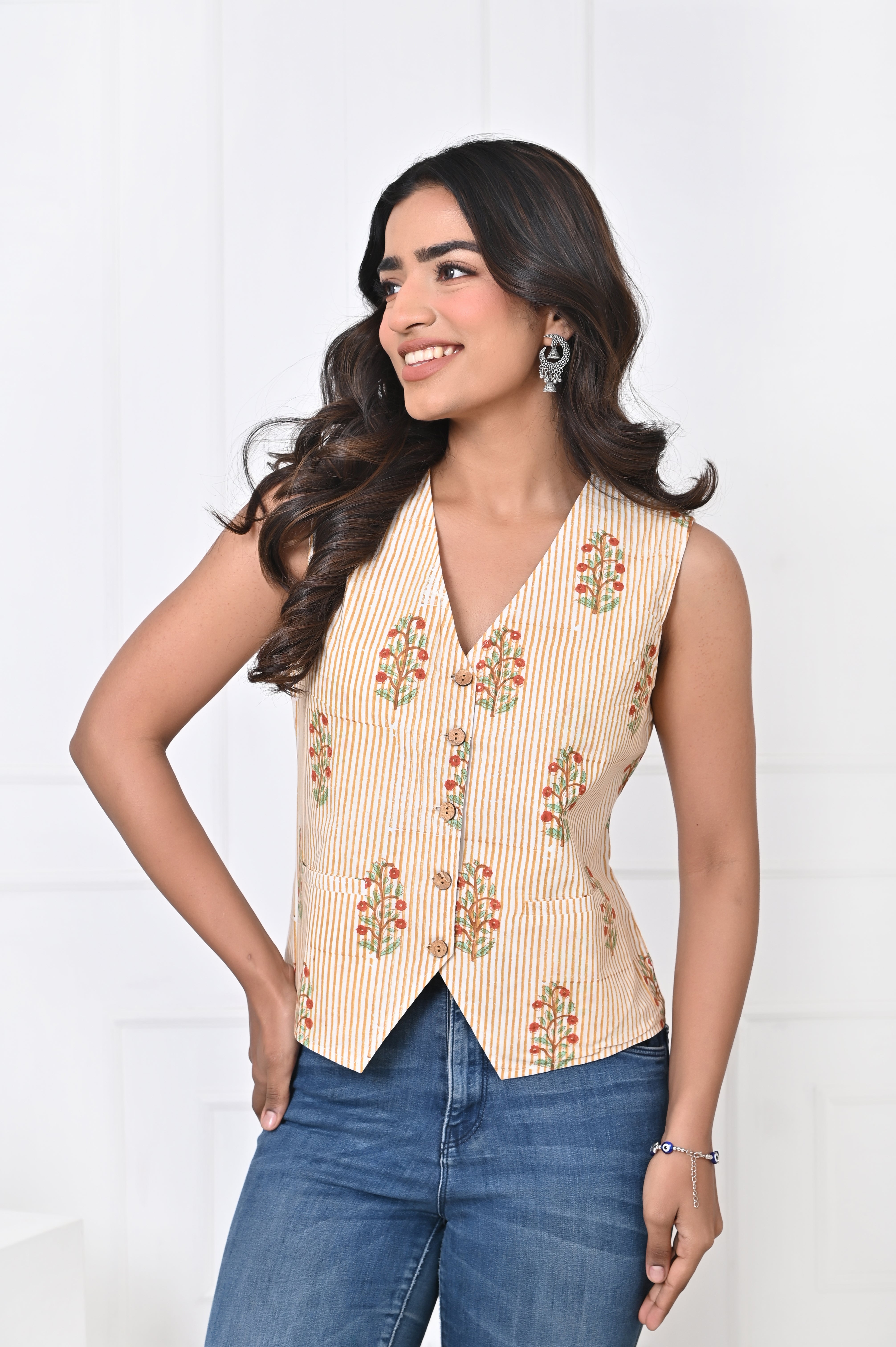 Mustard Stripe Koti