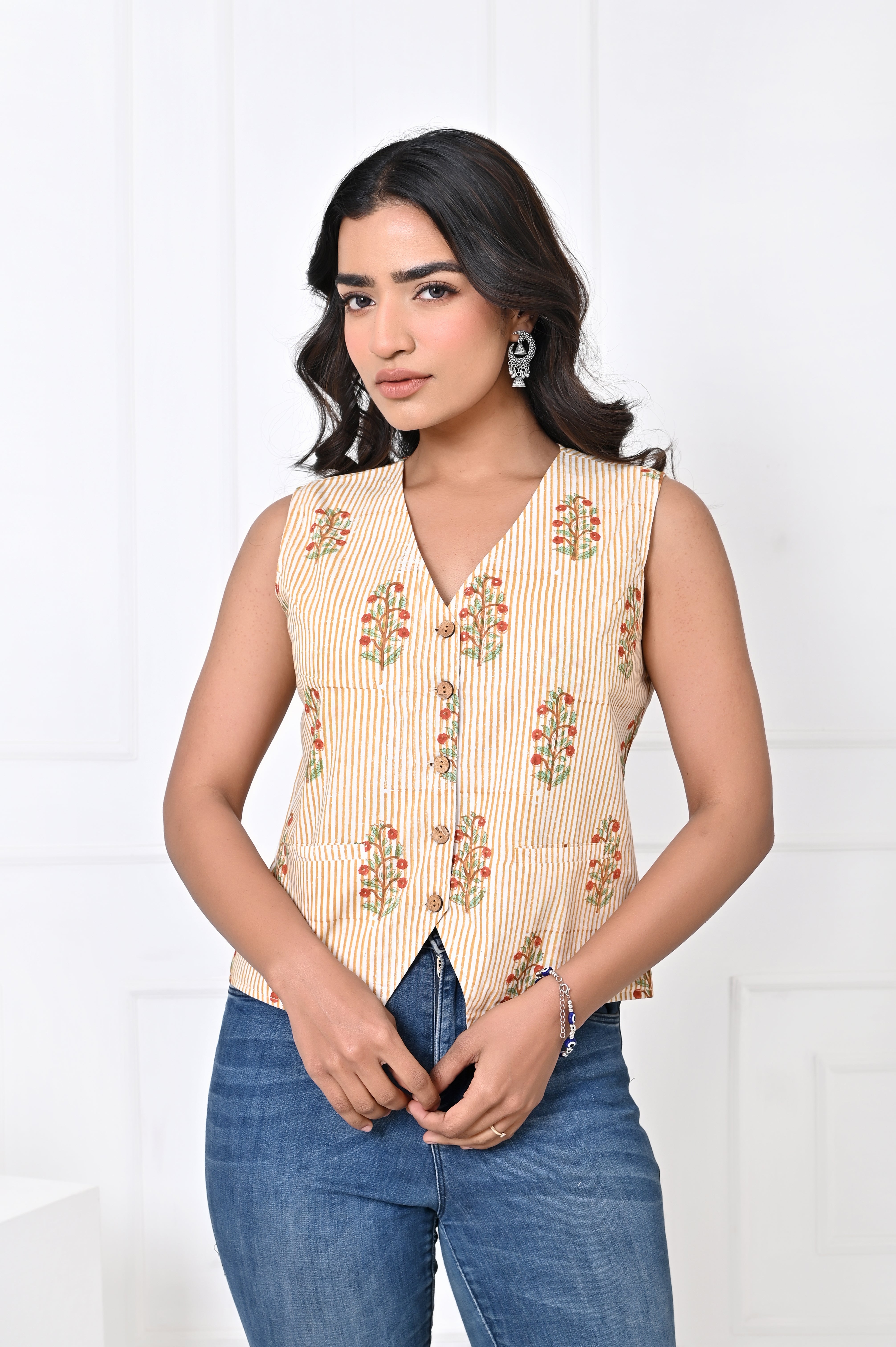 Mustard Stripe Koti