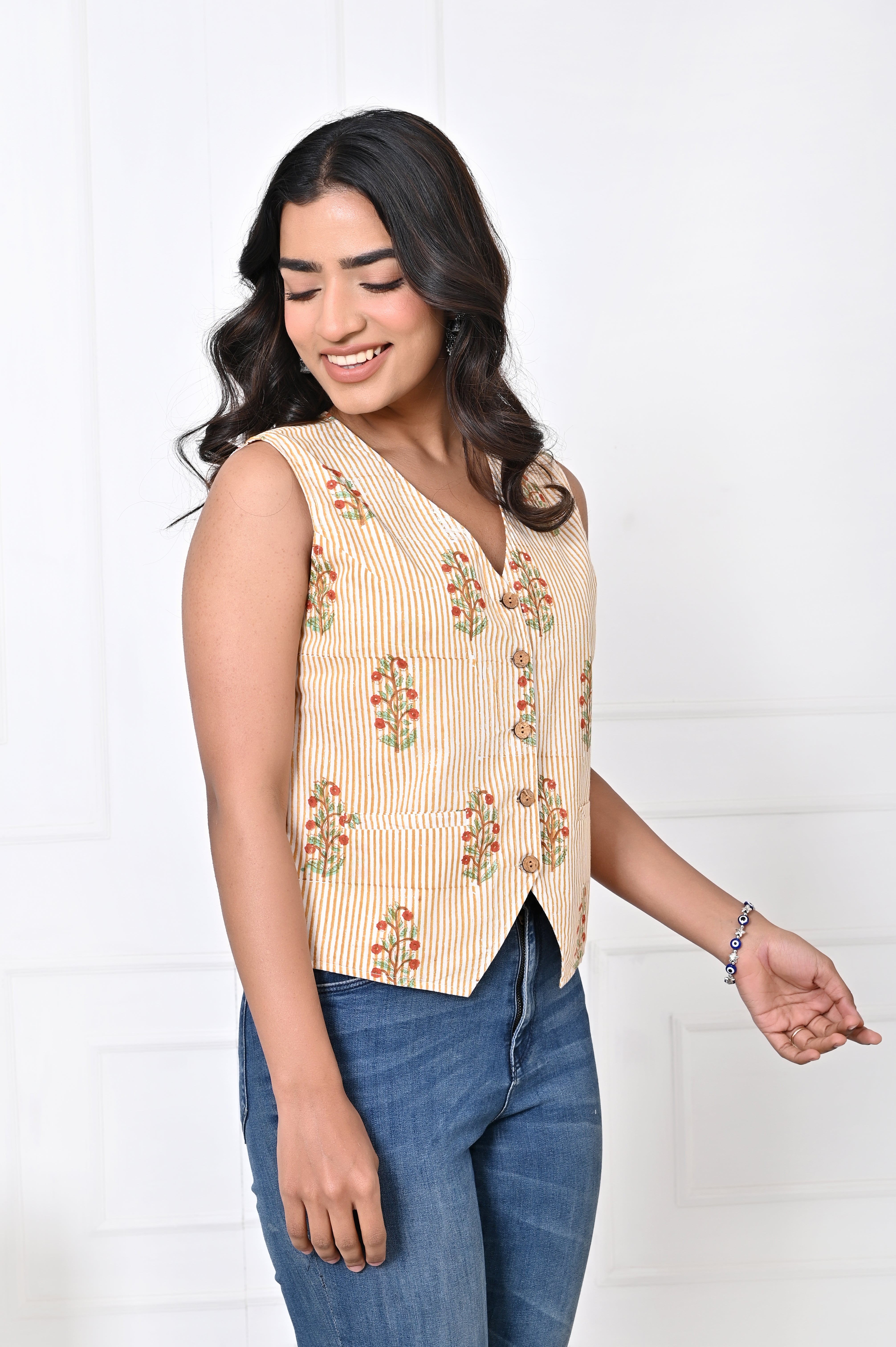 Mustard Stripe Koti