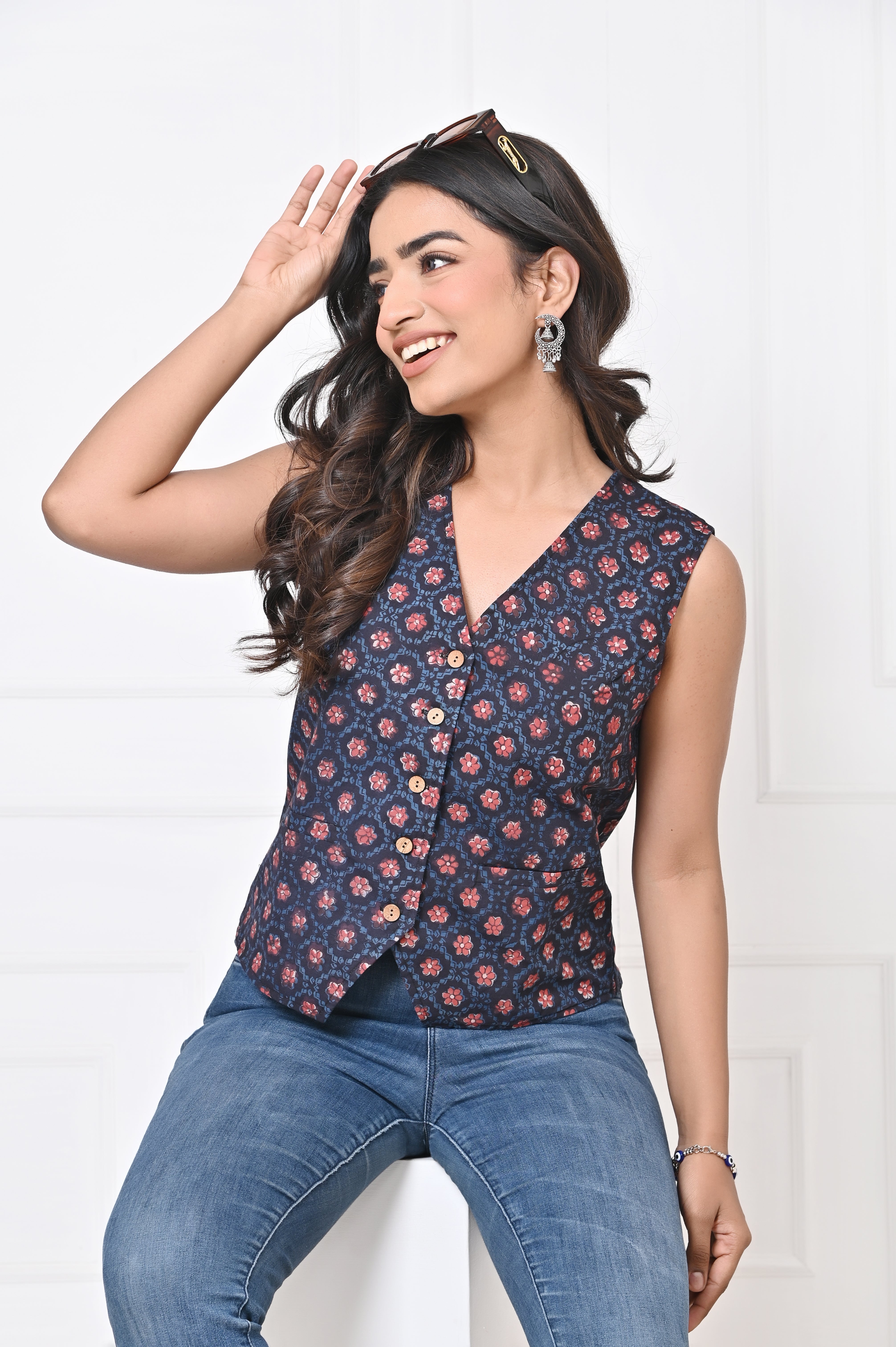 Black And Maroon Koti