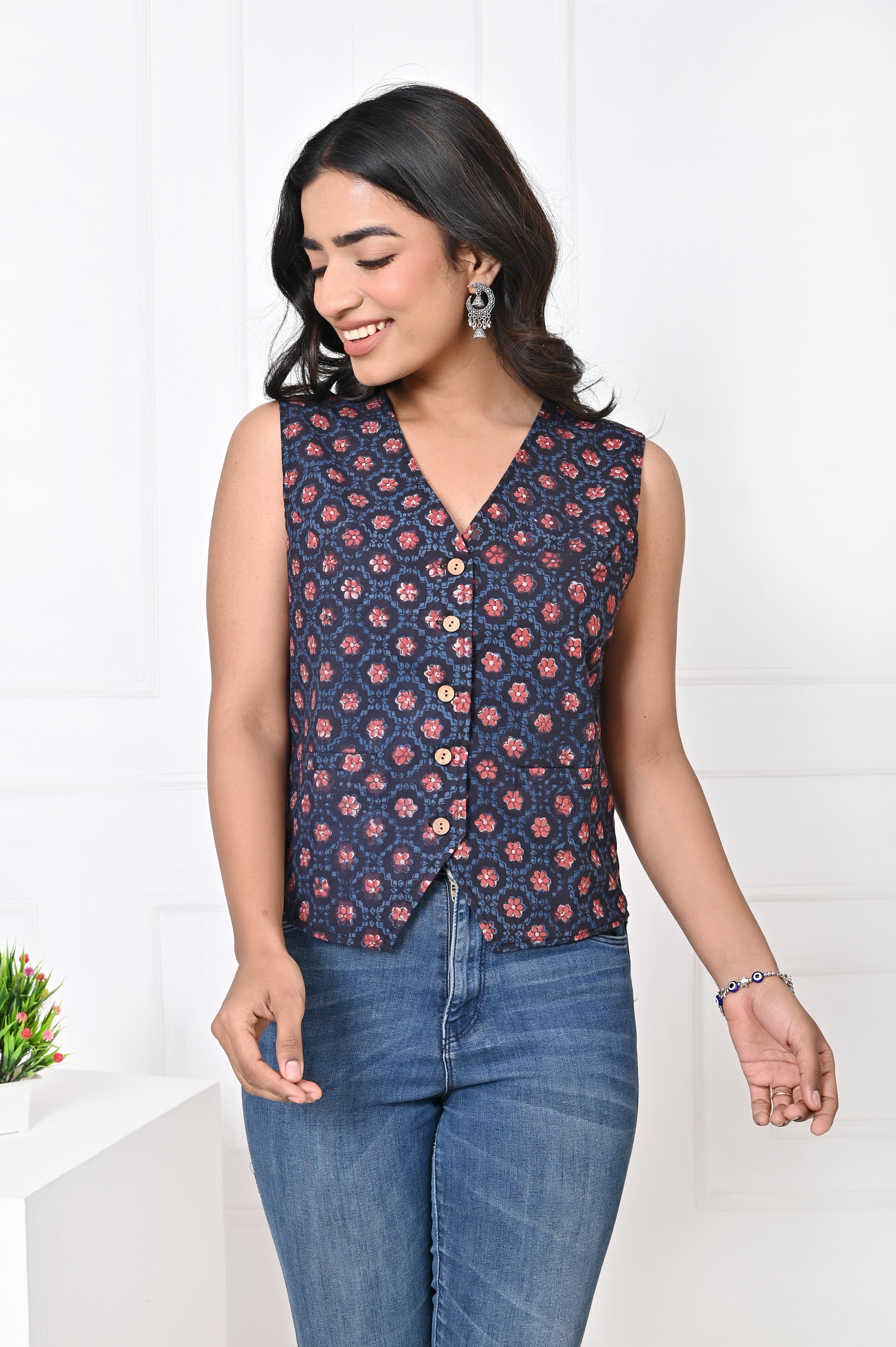 Black And Maroon Koti