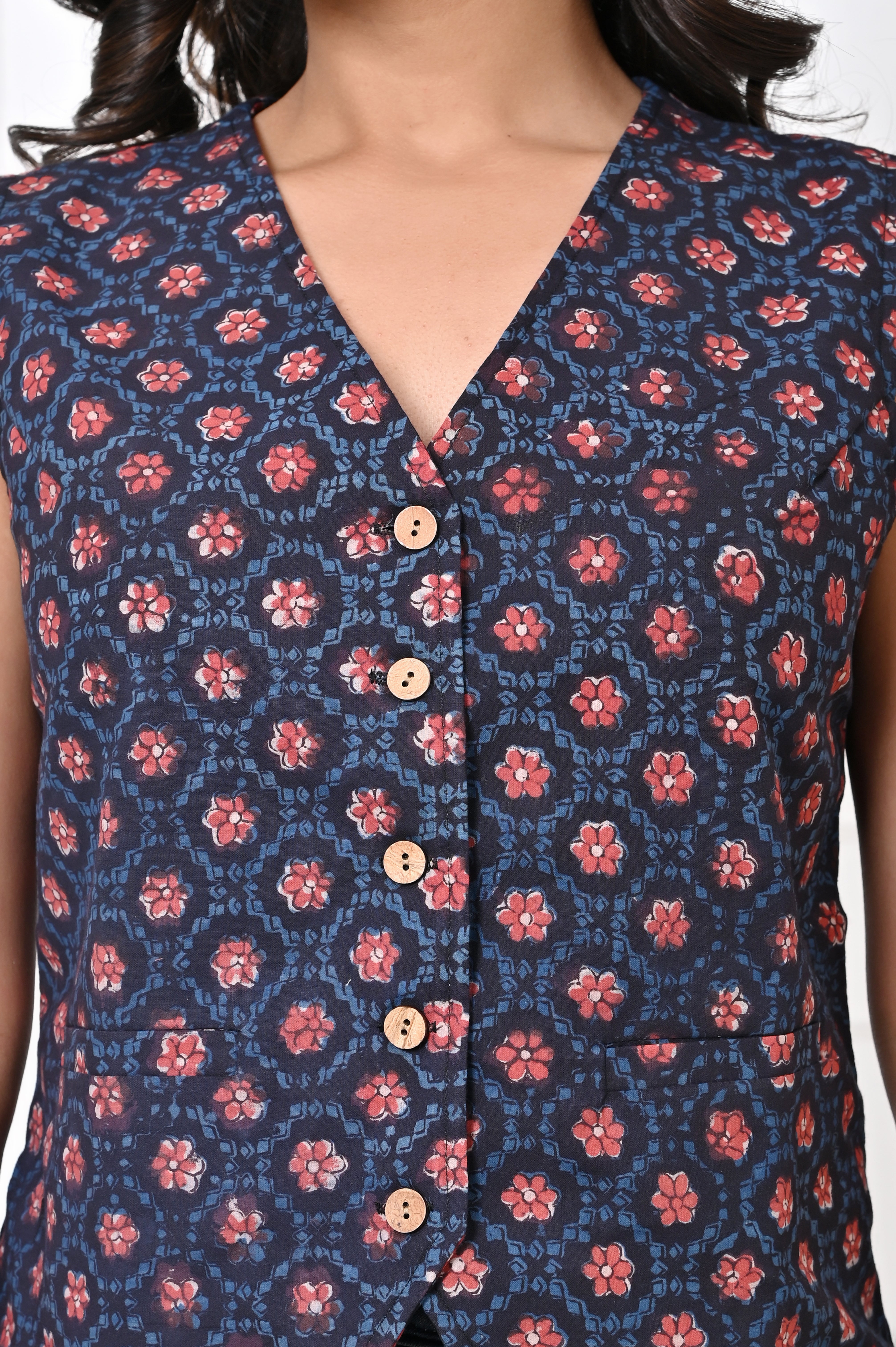 Black And Maroon Koti