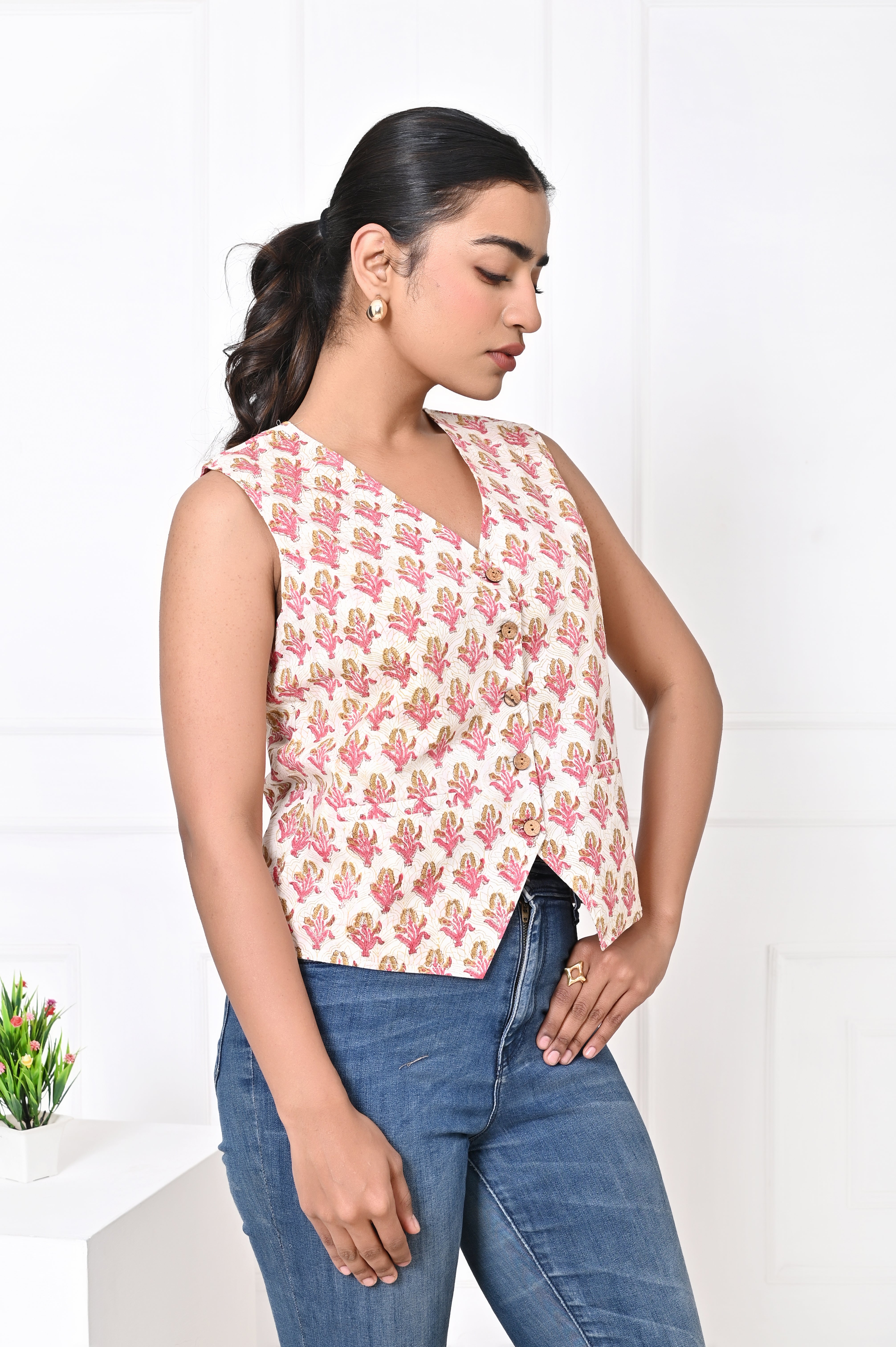 Yellow And Red Koti