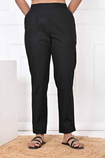 Black Straight Pant