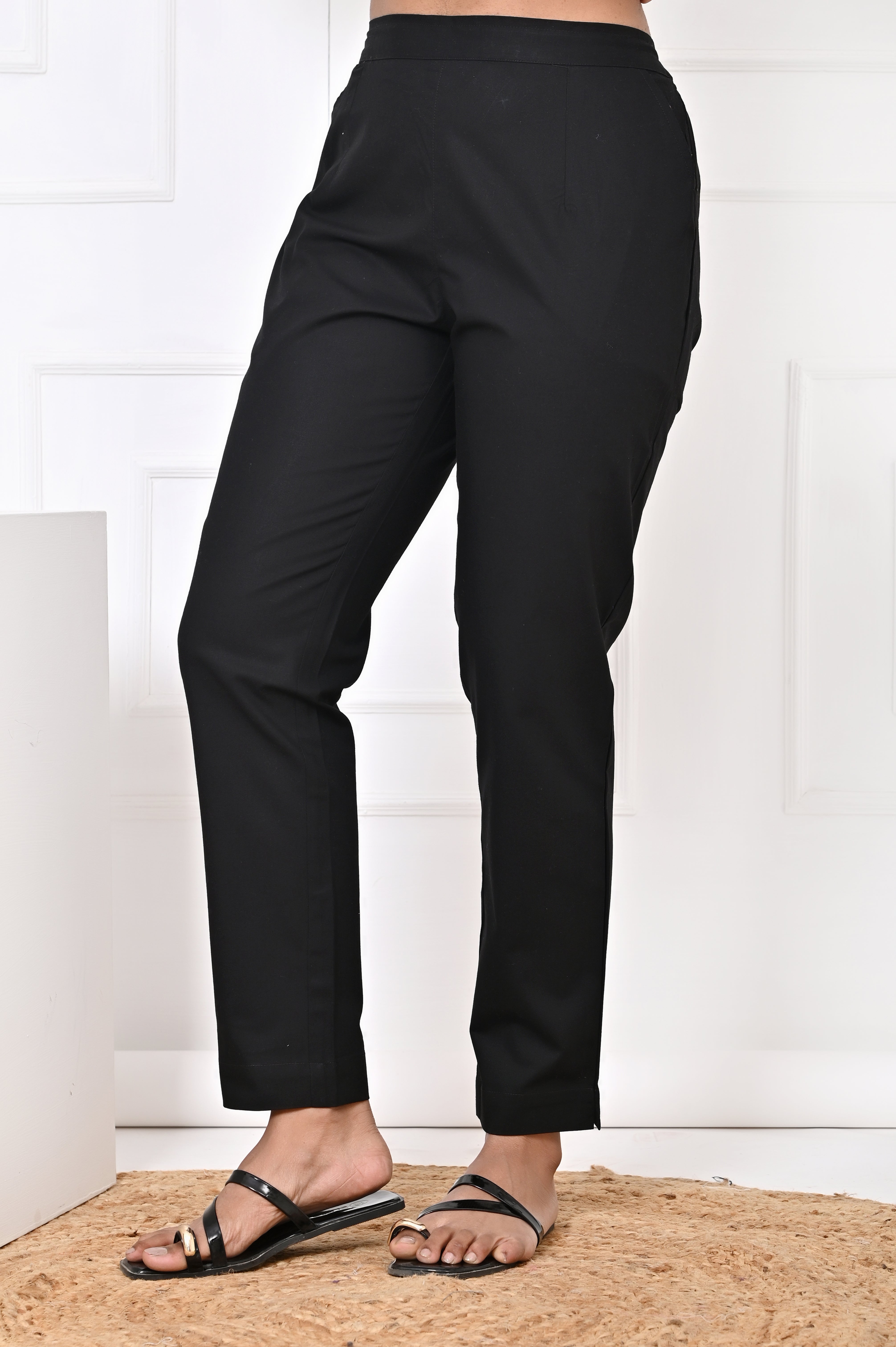 Black Straight Pant