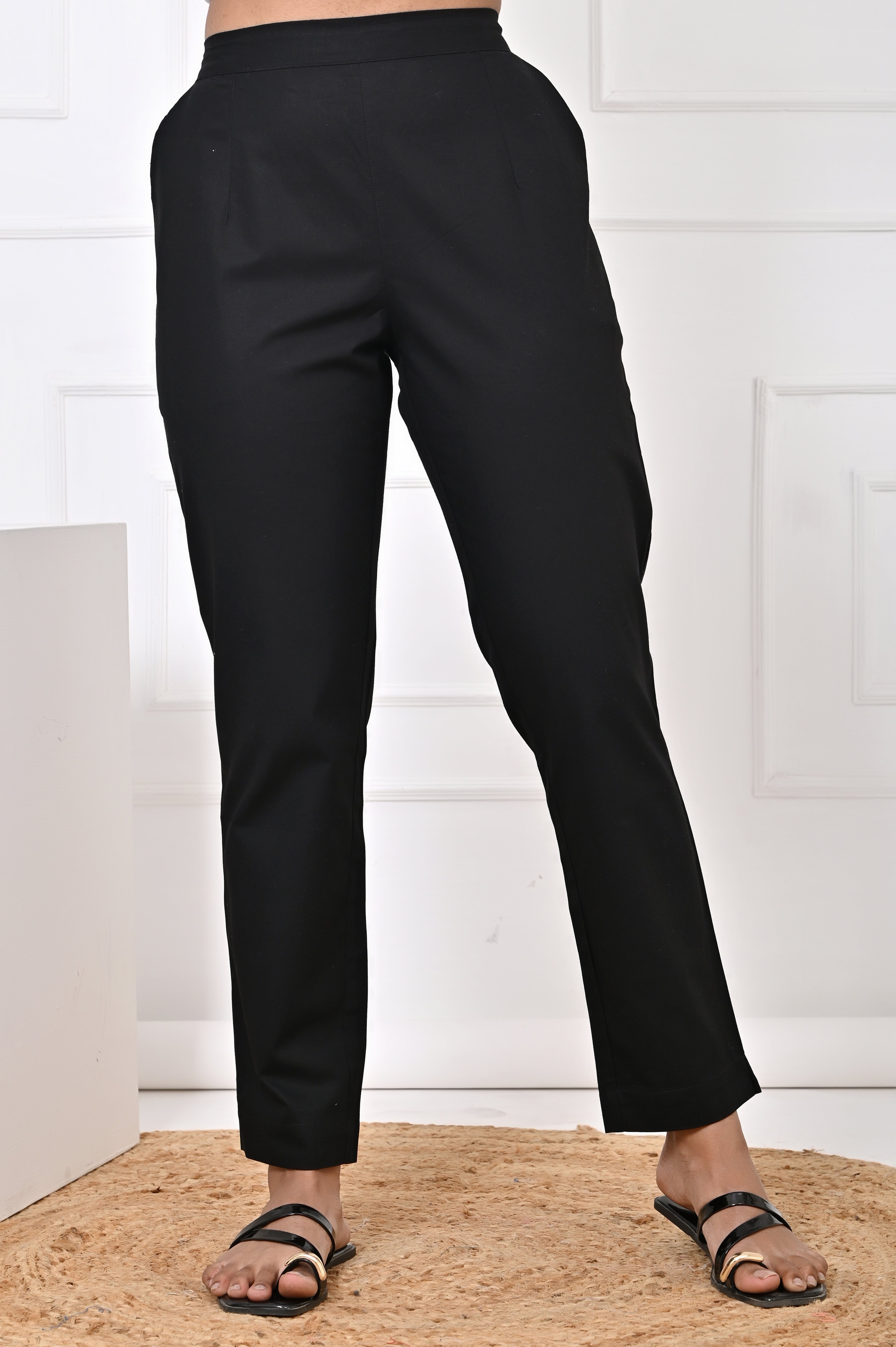 Black Straight Pant