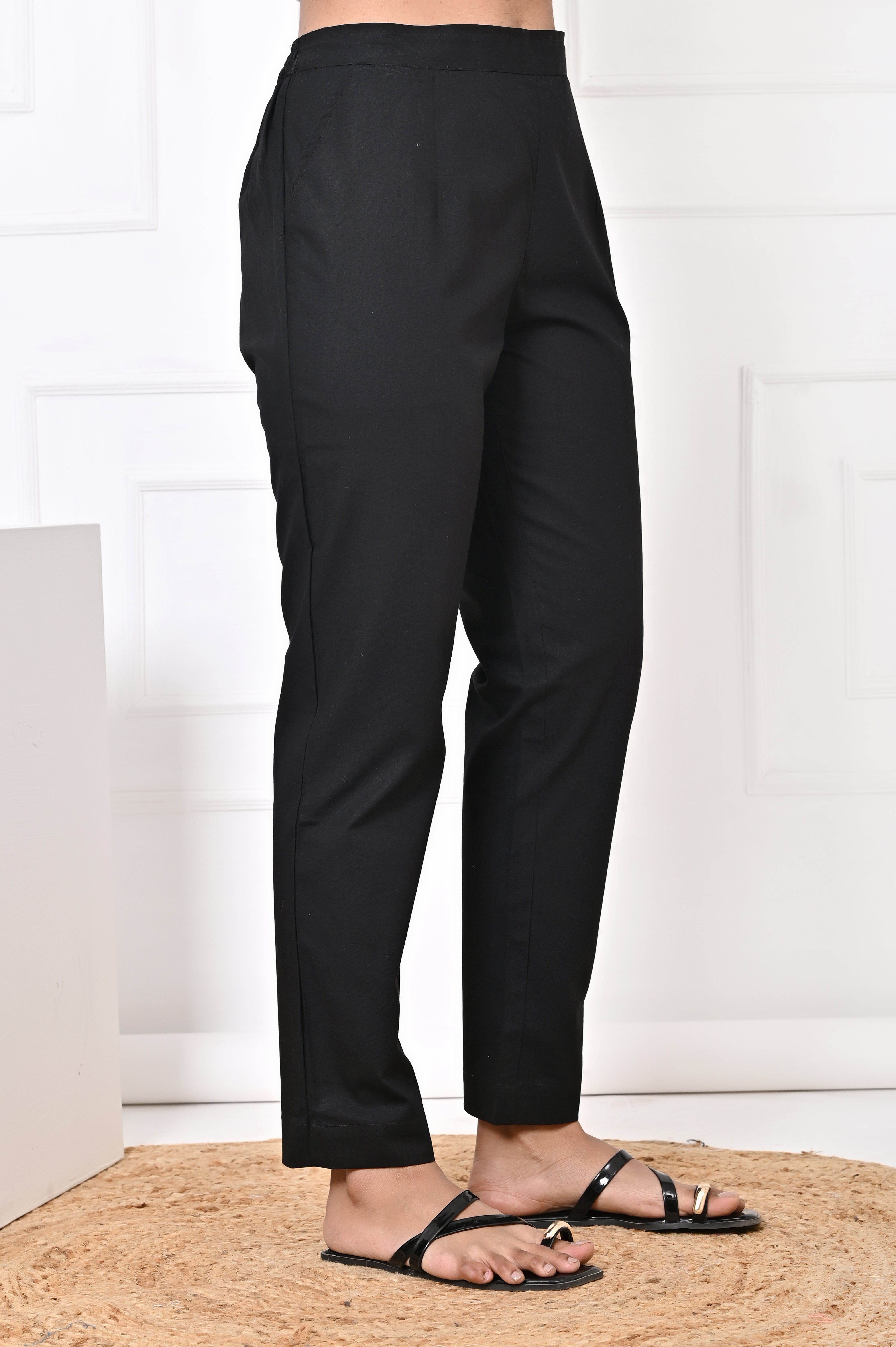 Black Straight Pant