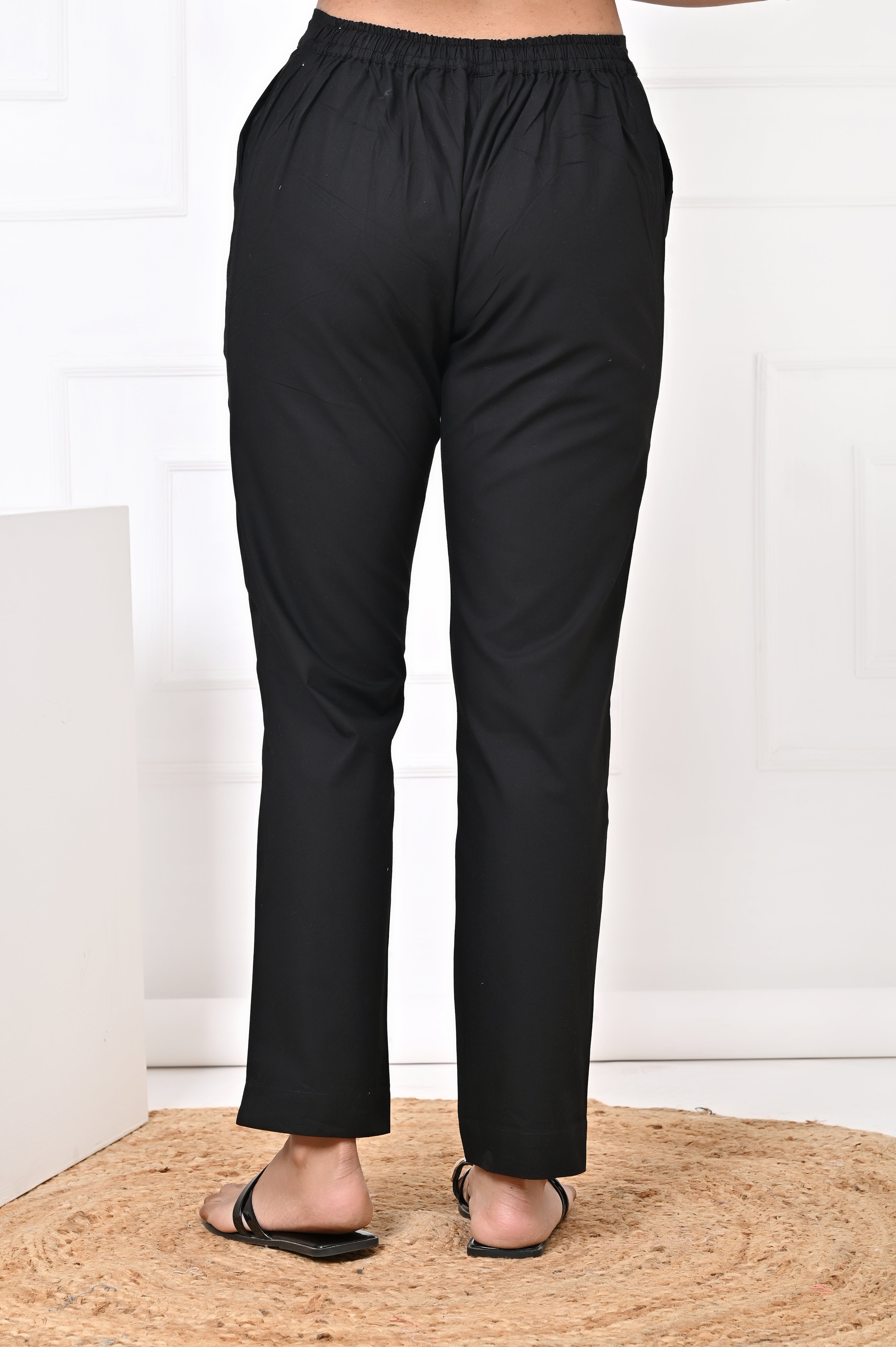 Black Straight Pant