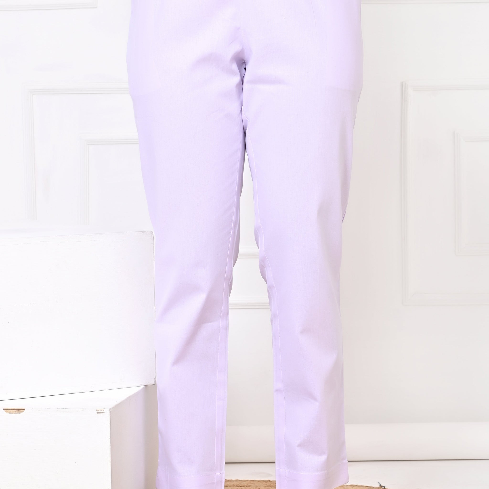 White Straight Pant