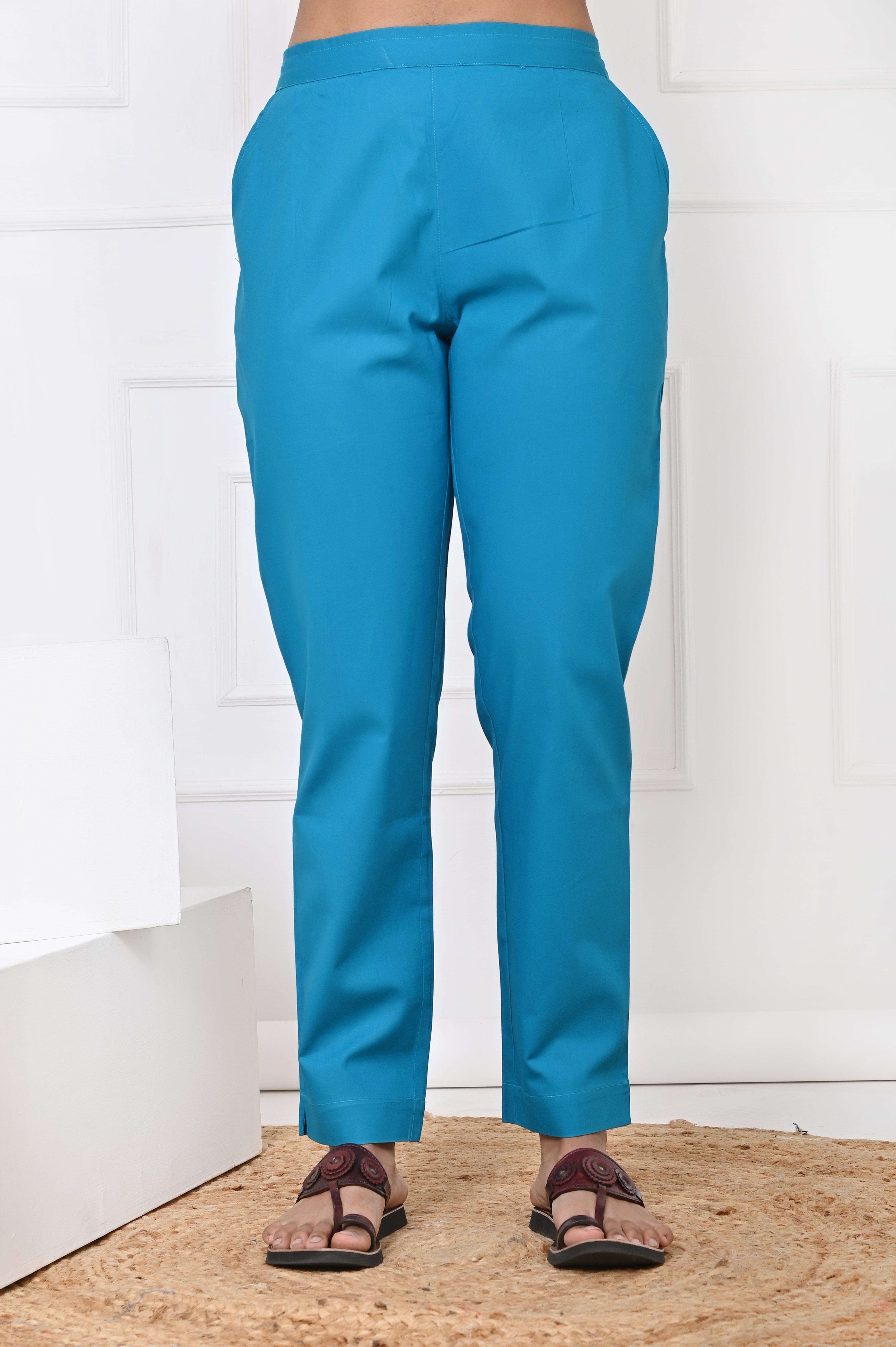 Turquoise Straight Pant