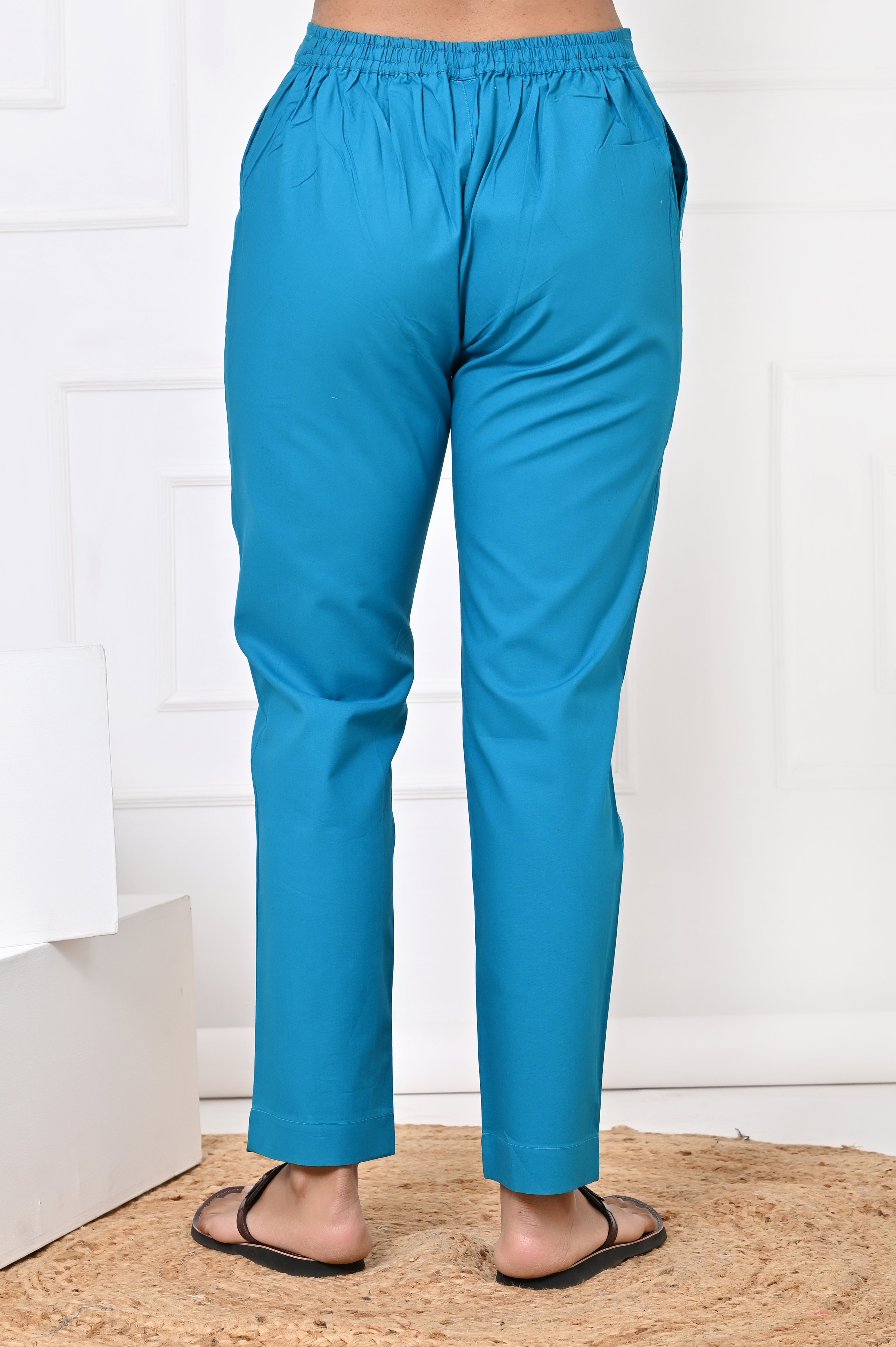 Turquoise Straight Pant