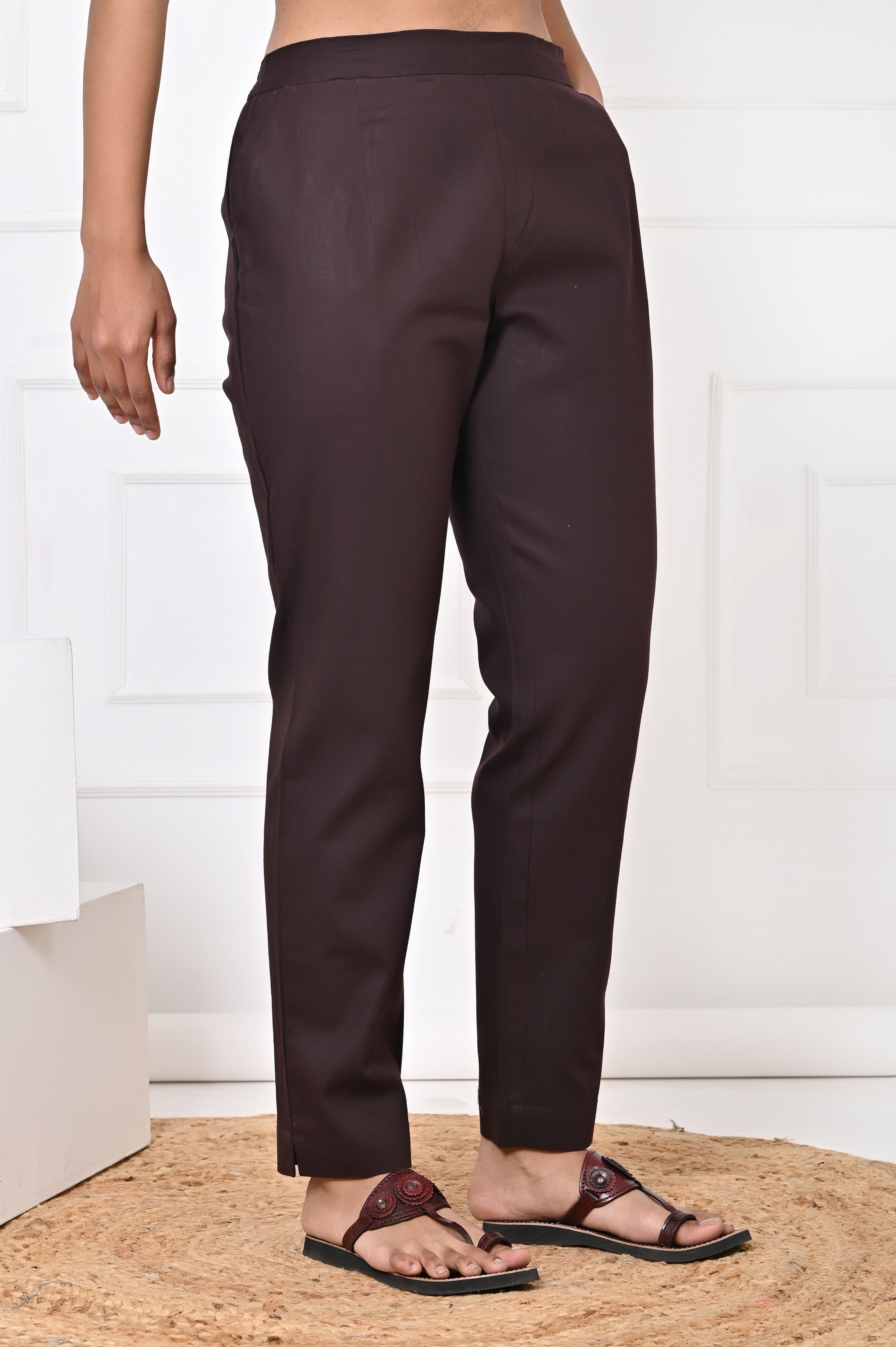 Brown Straight Pant