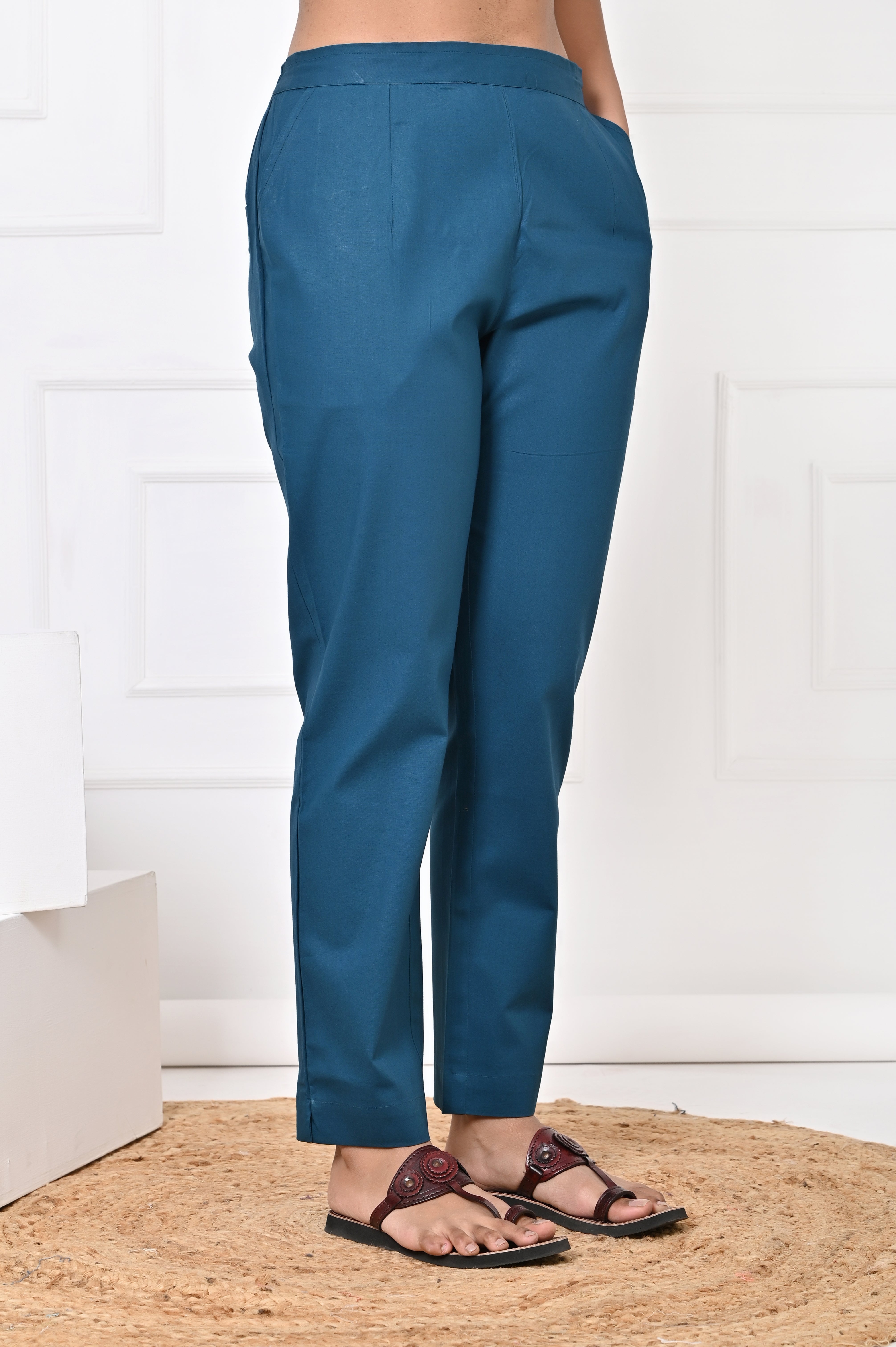 Teal Straight Pant