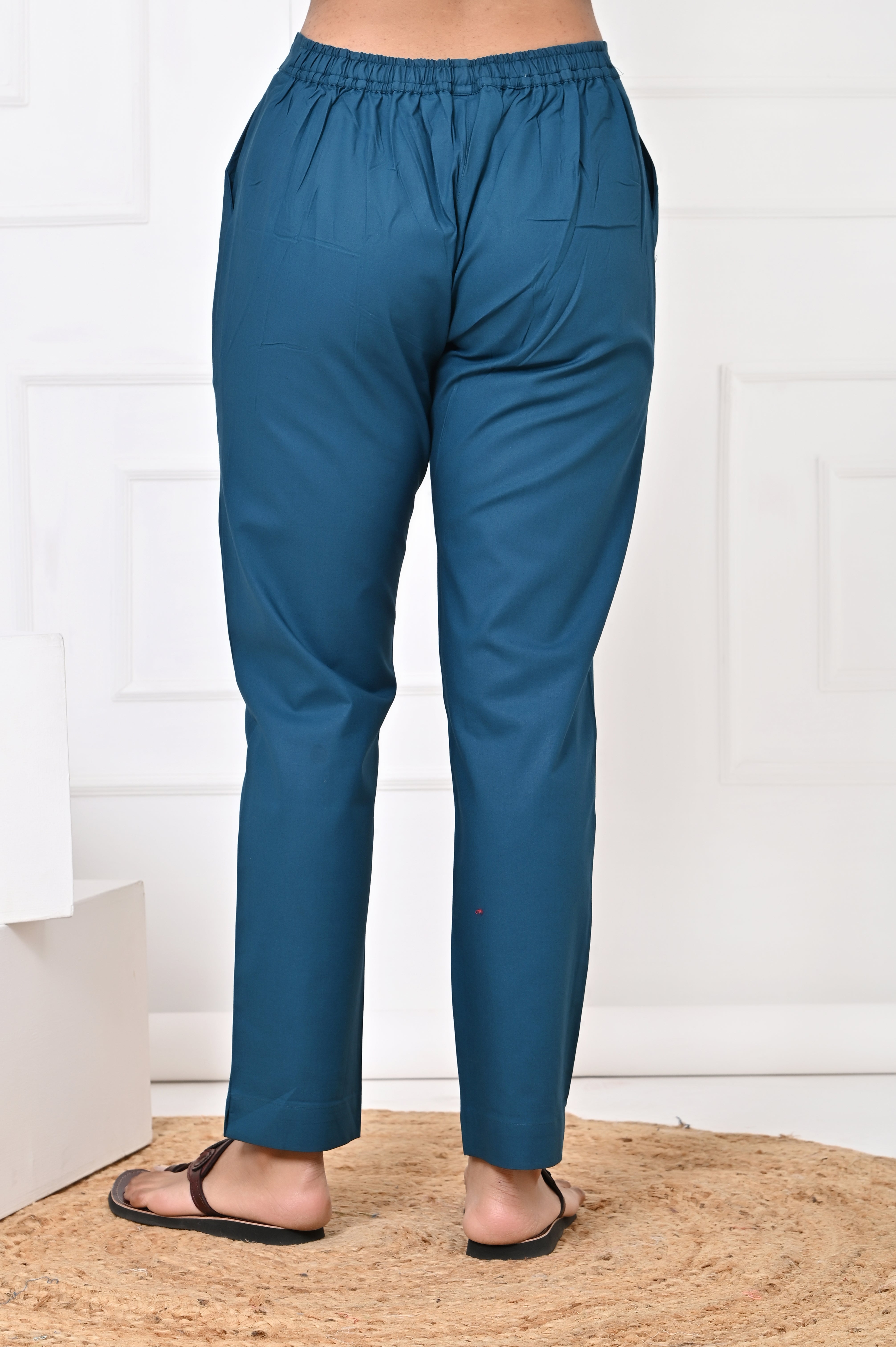 Teal Straight Pant