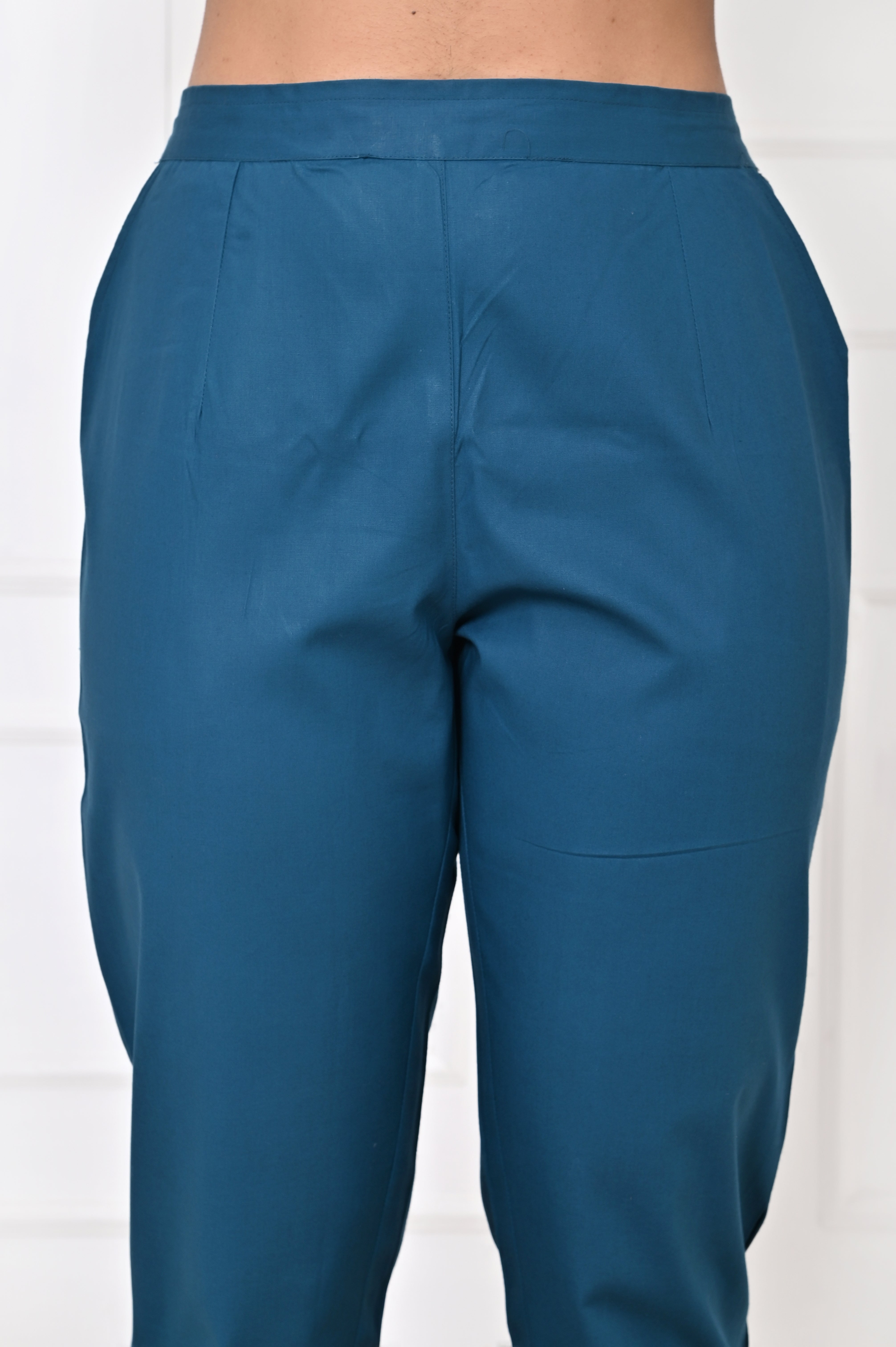 Teal Straight Pant