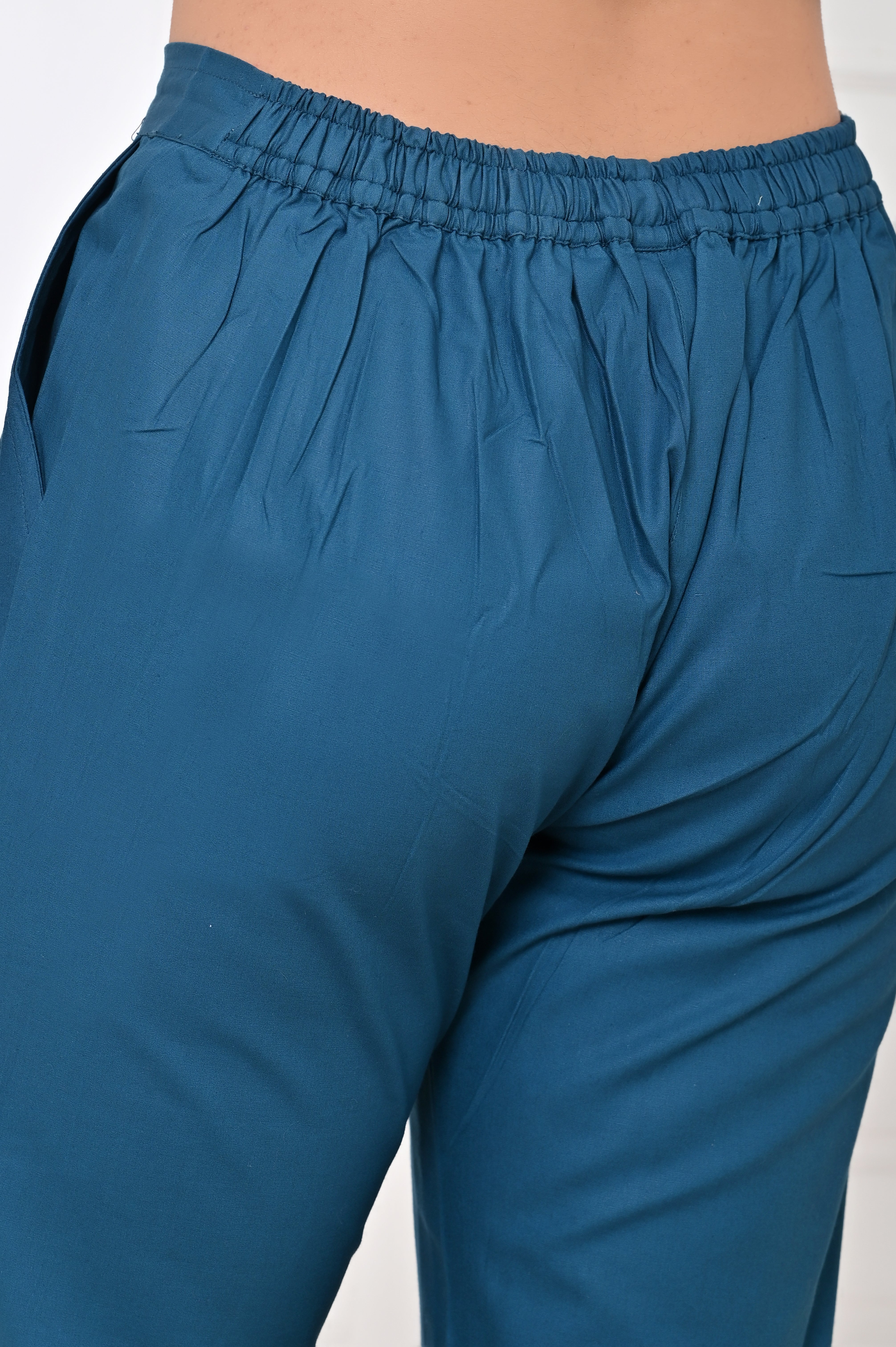 Teal Straight Pant