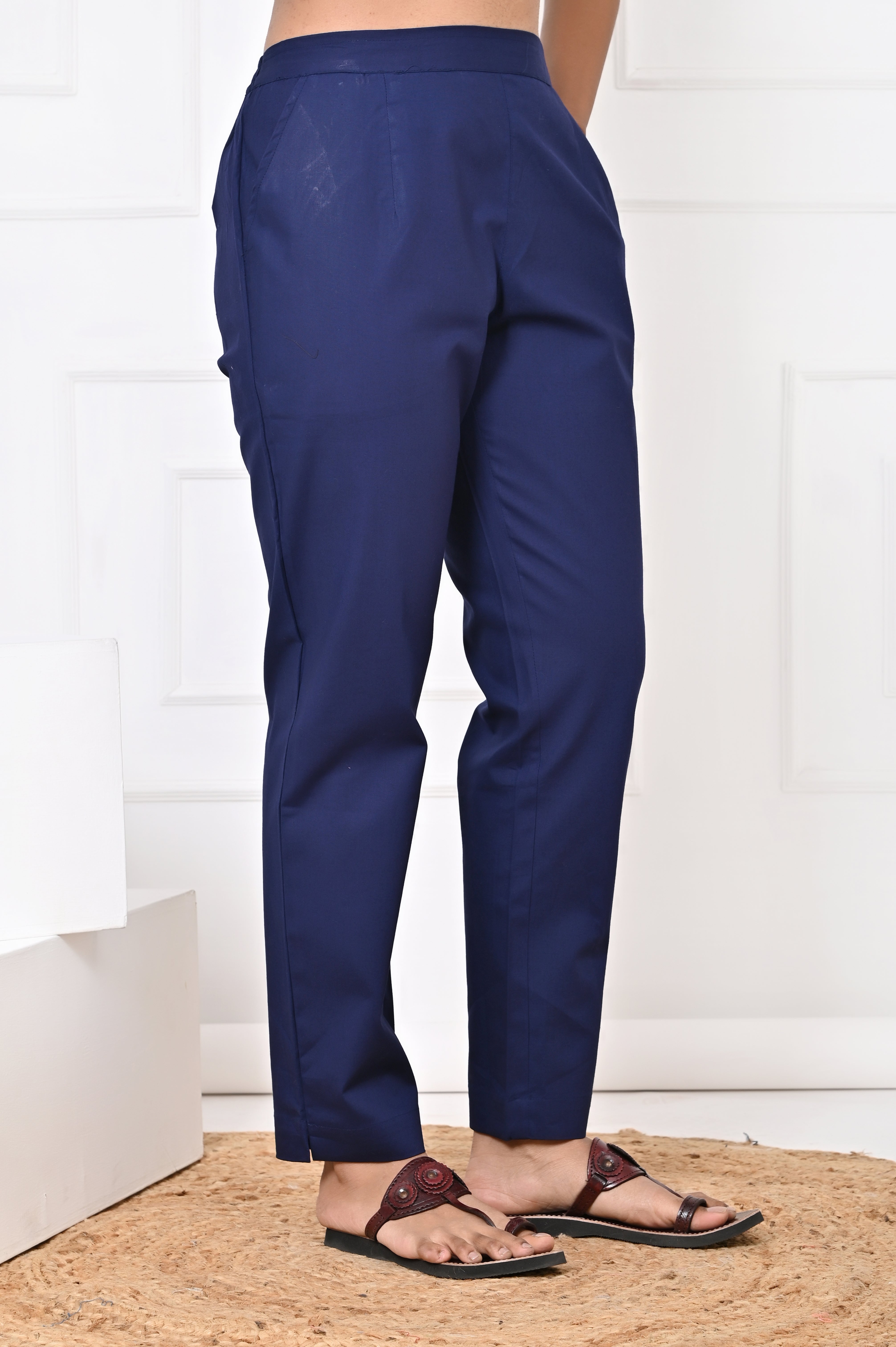 Navy Blue Straight pants
