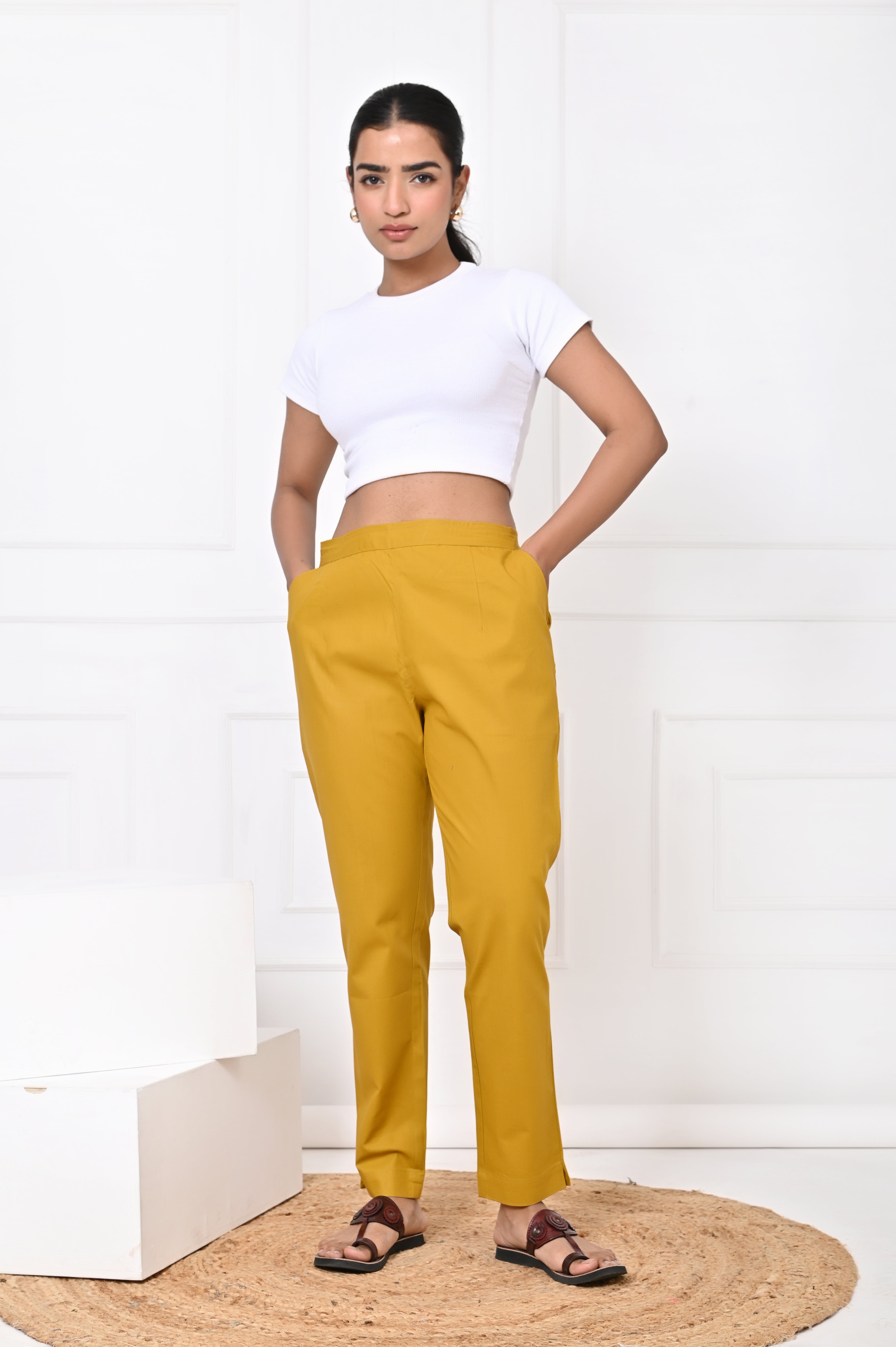 Mustard Straight Pant