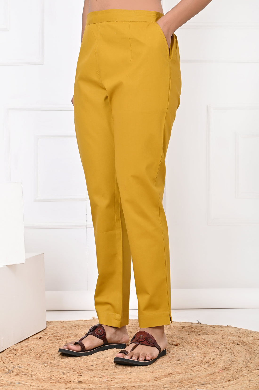 Mustard Straight Pant