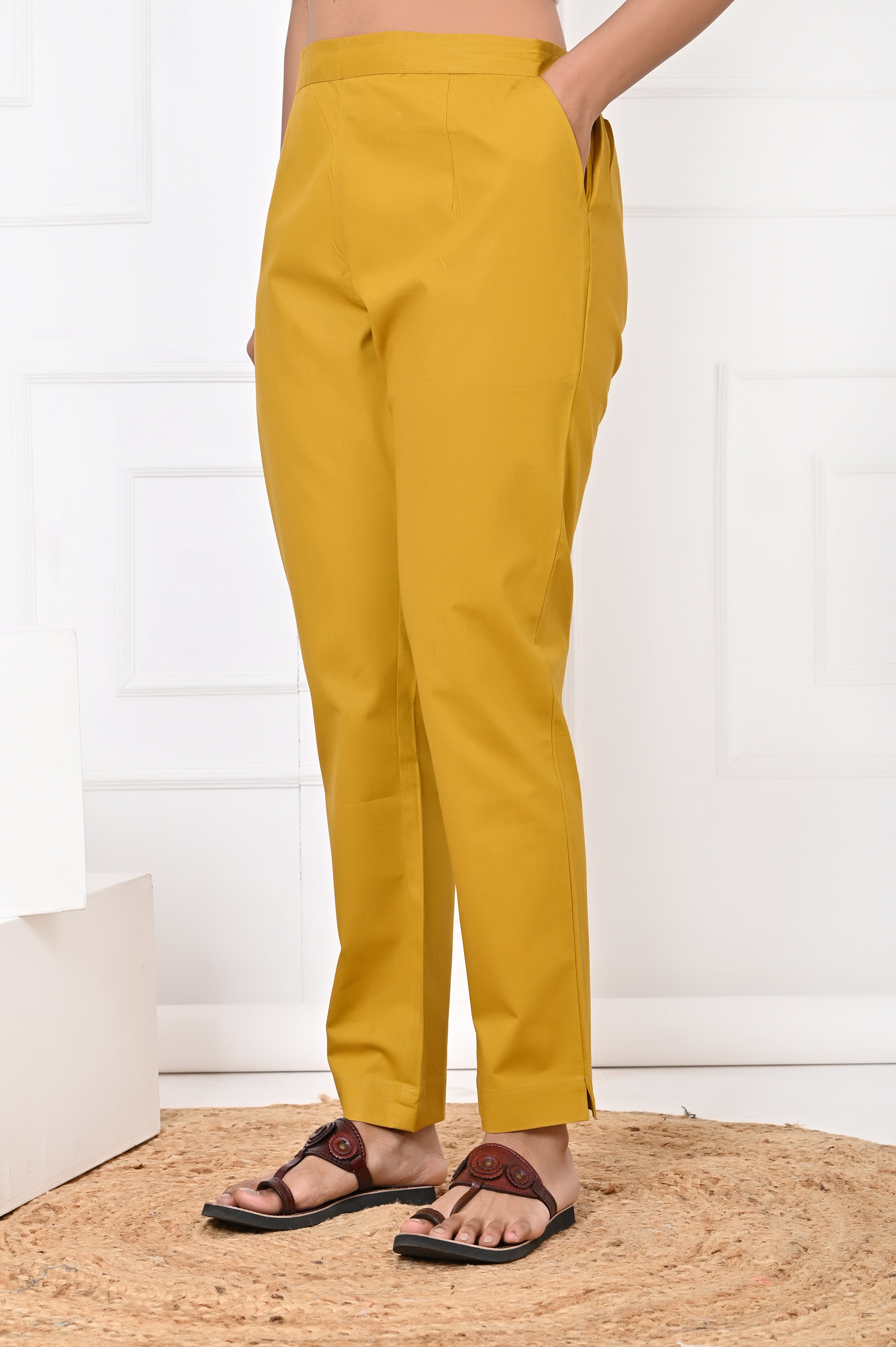 Mustard Straight Pant
