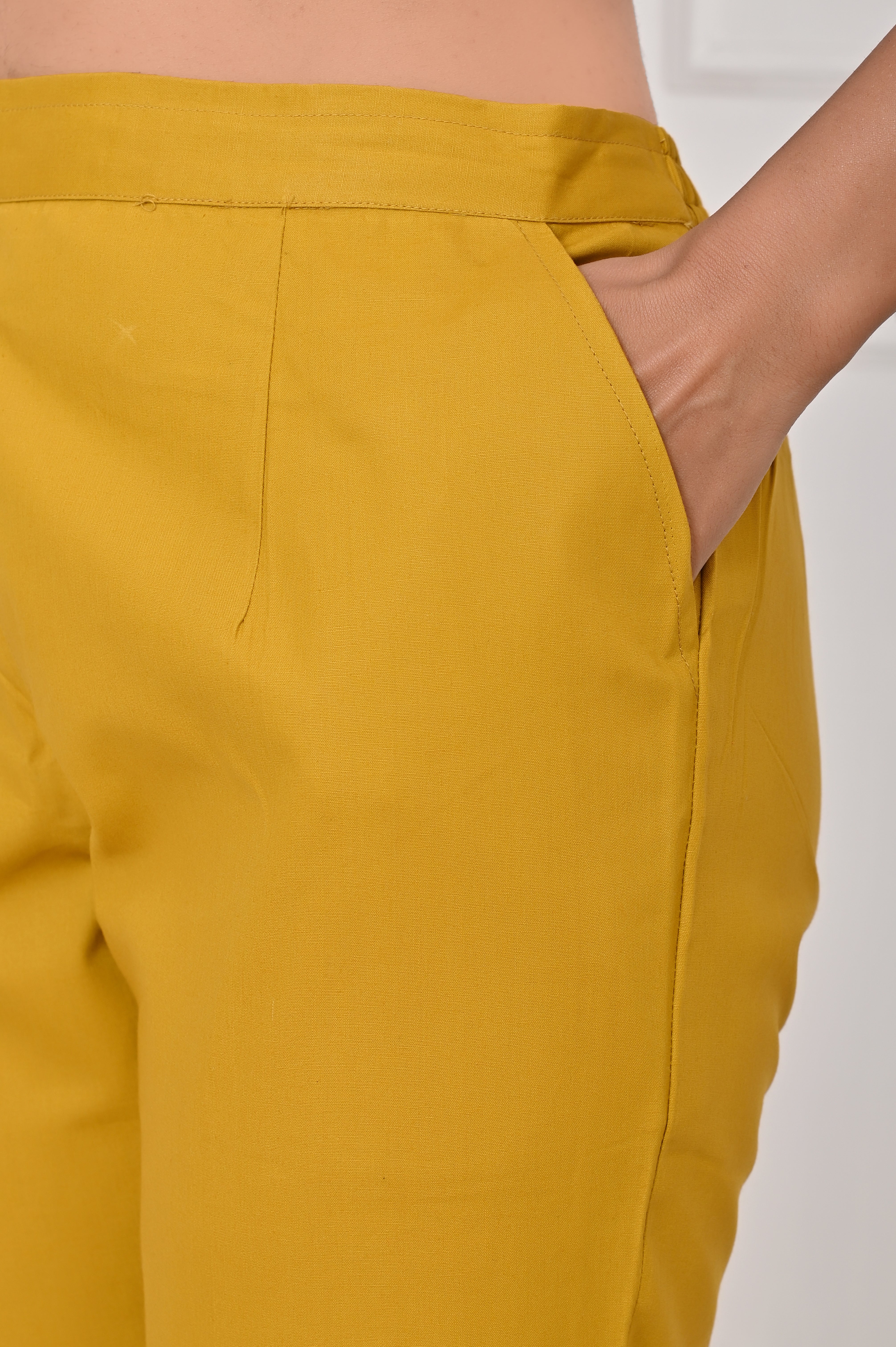 Mustard Straight Pant