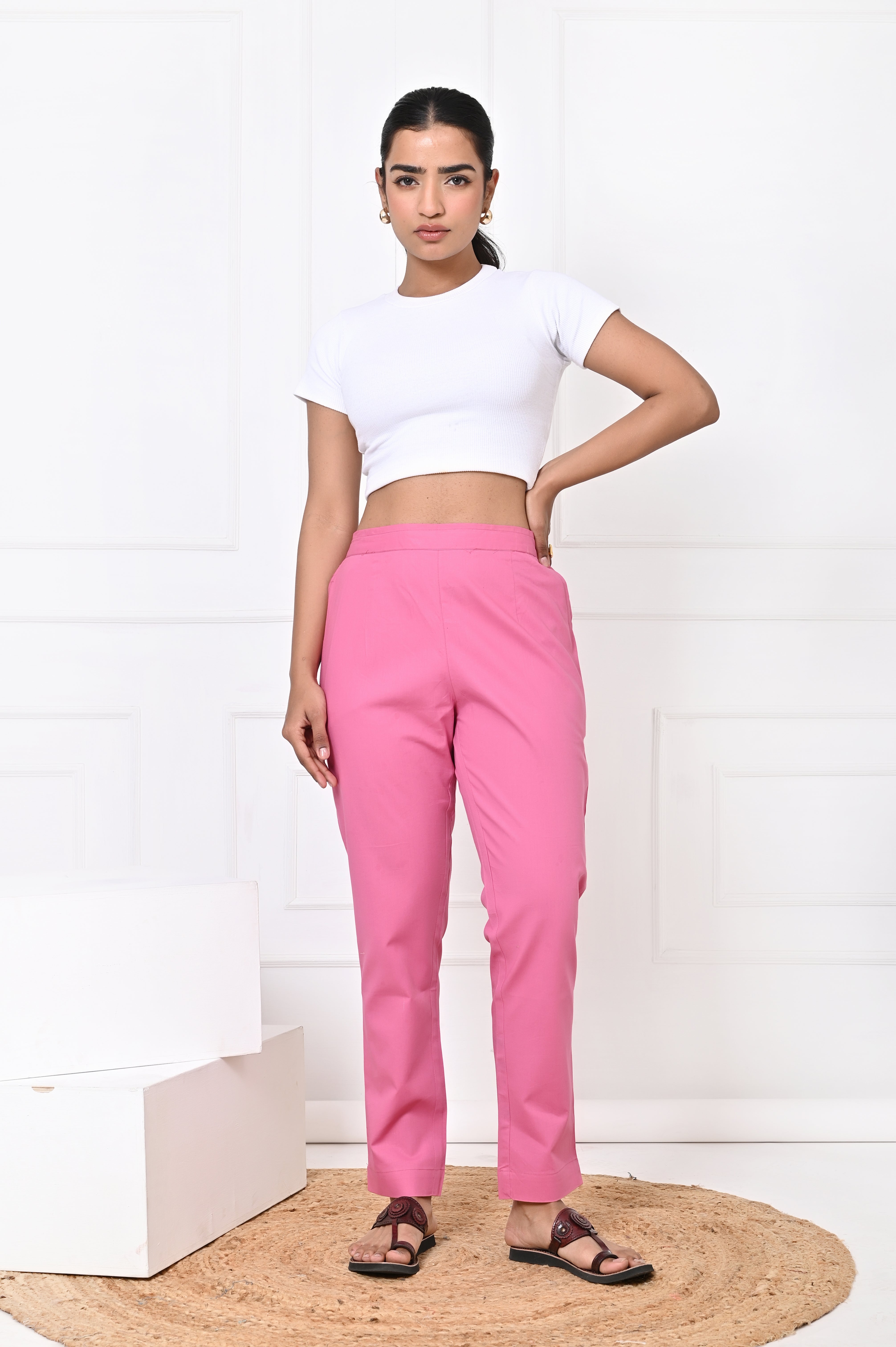 Light Pink Straight Pant