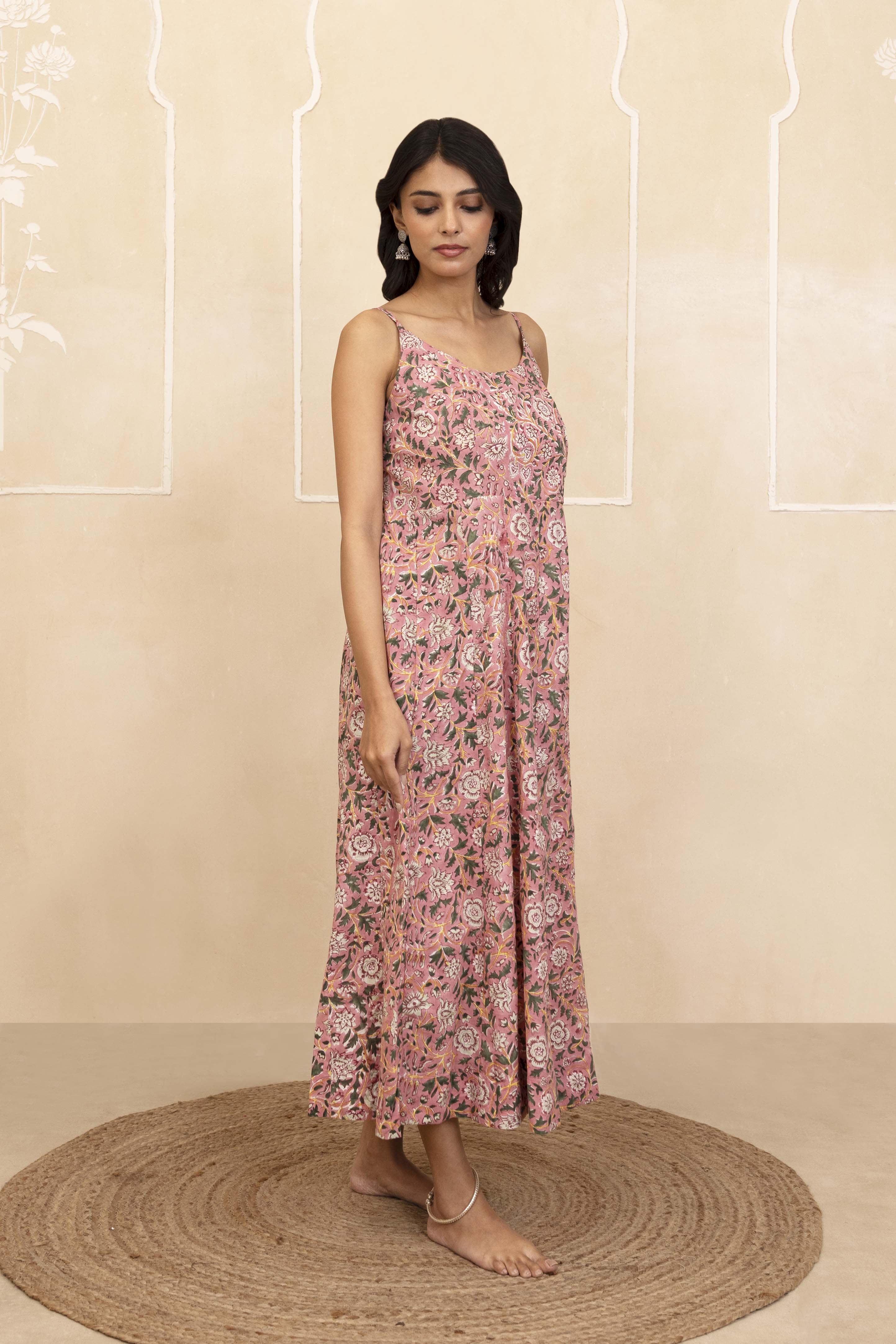 Pink Spaghetti Dress