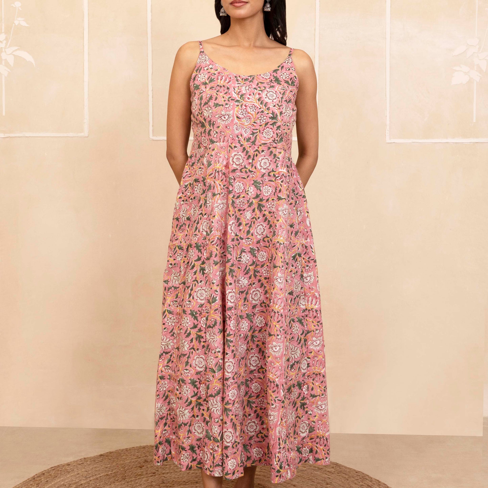 Pink Spaghetti Dress