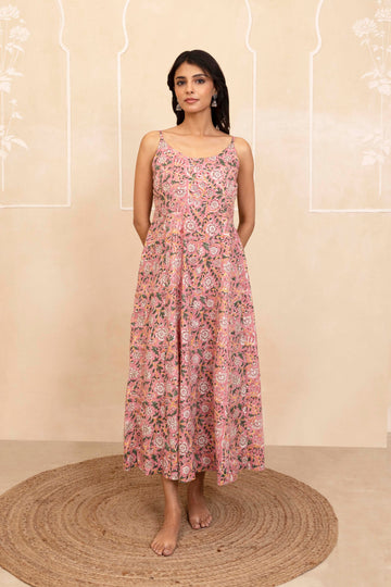 Pink Spaghetti Dress