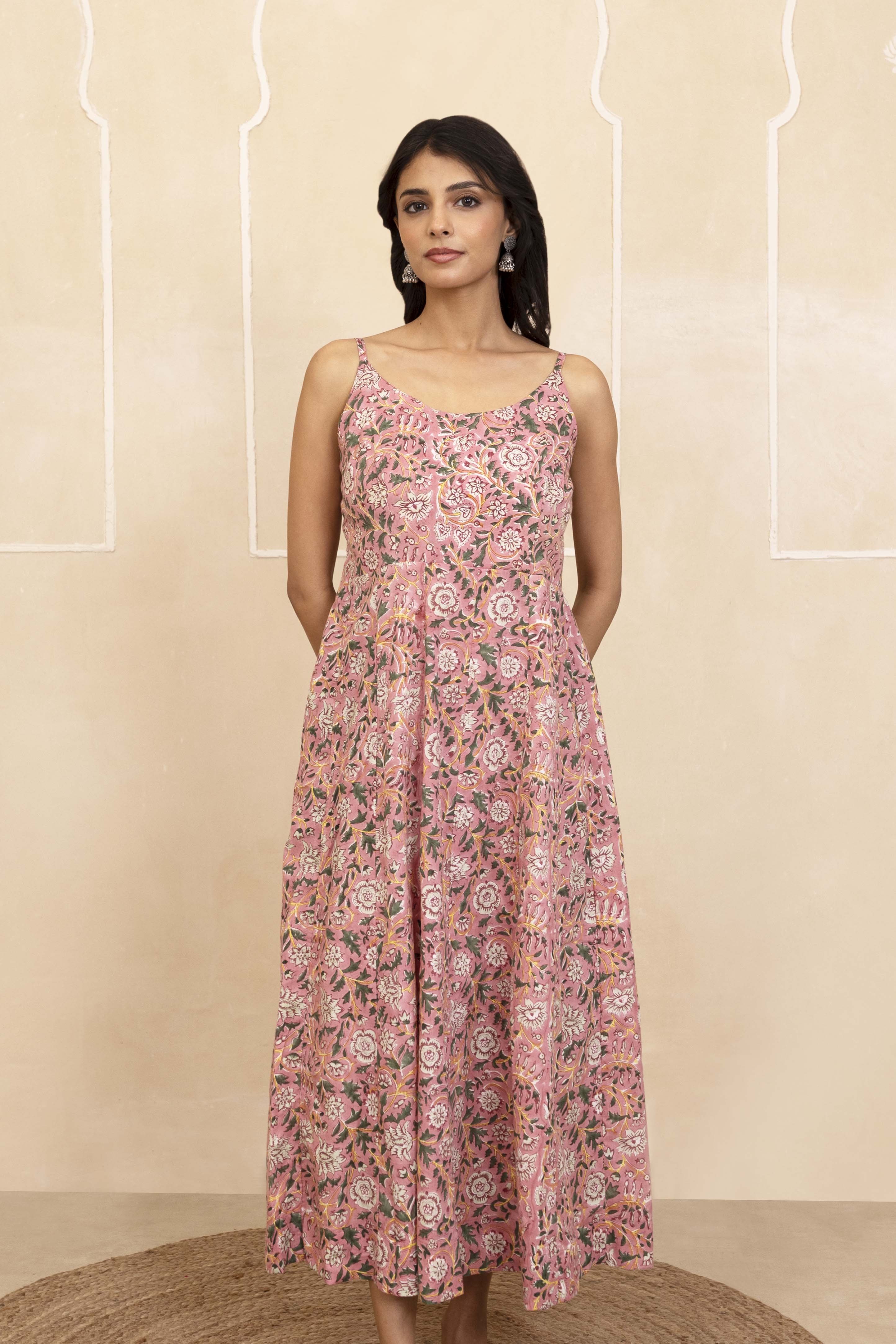 Pink Spaghetti Dress