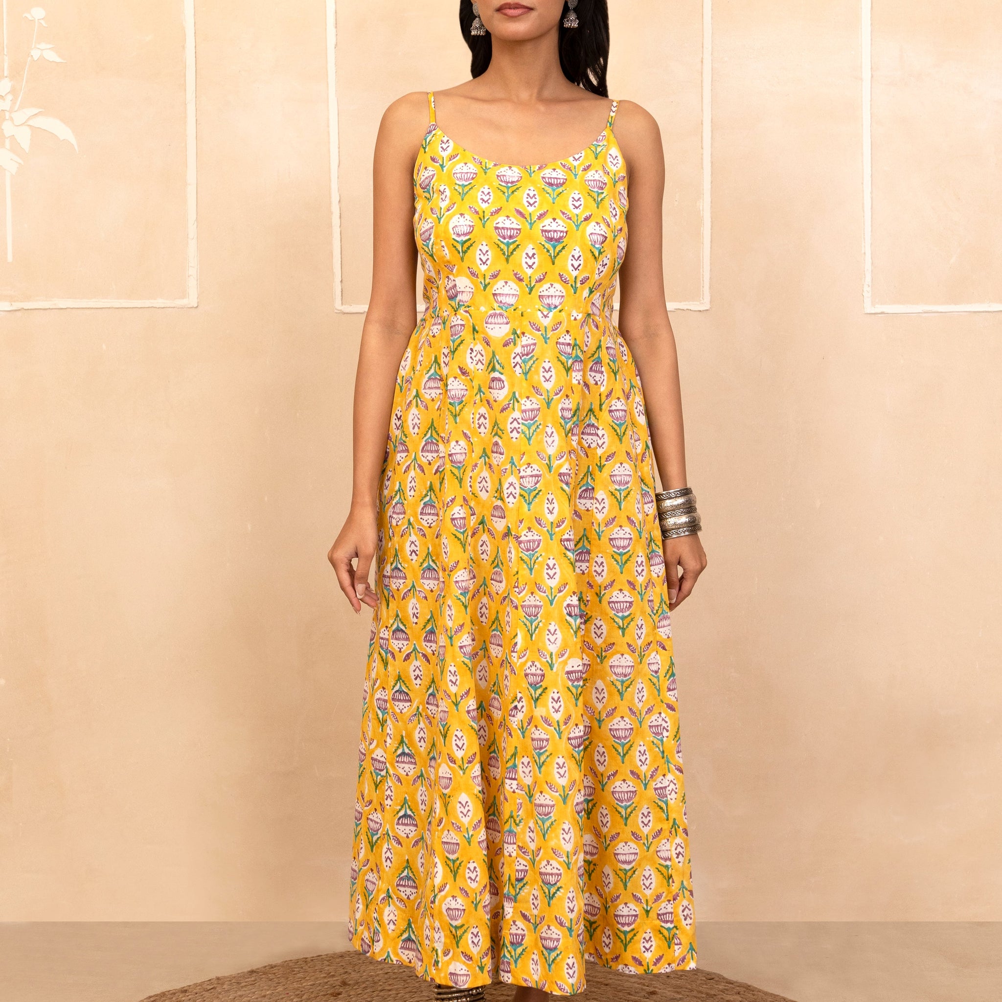 Yellow Spaghetti Dress