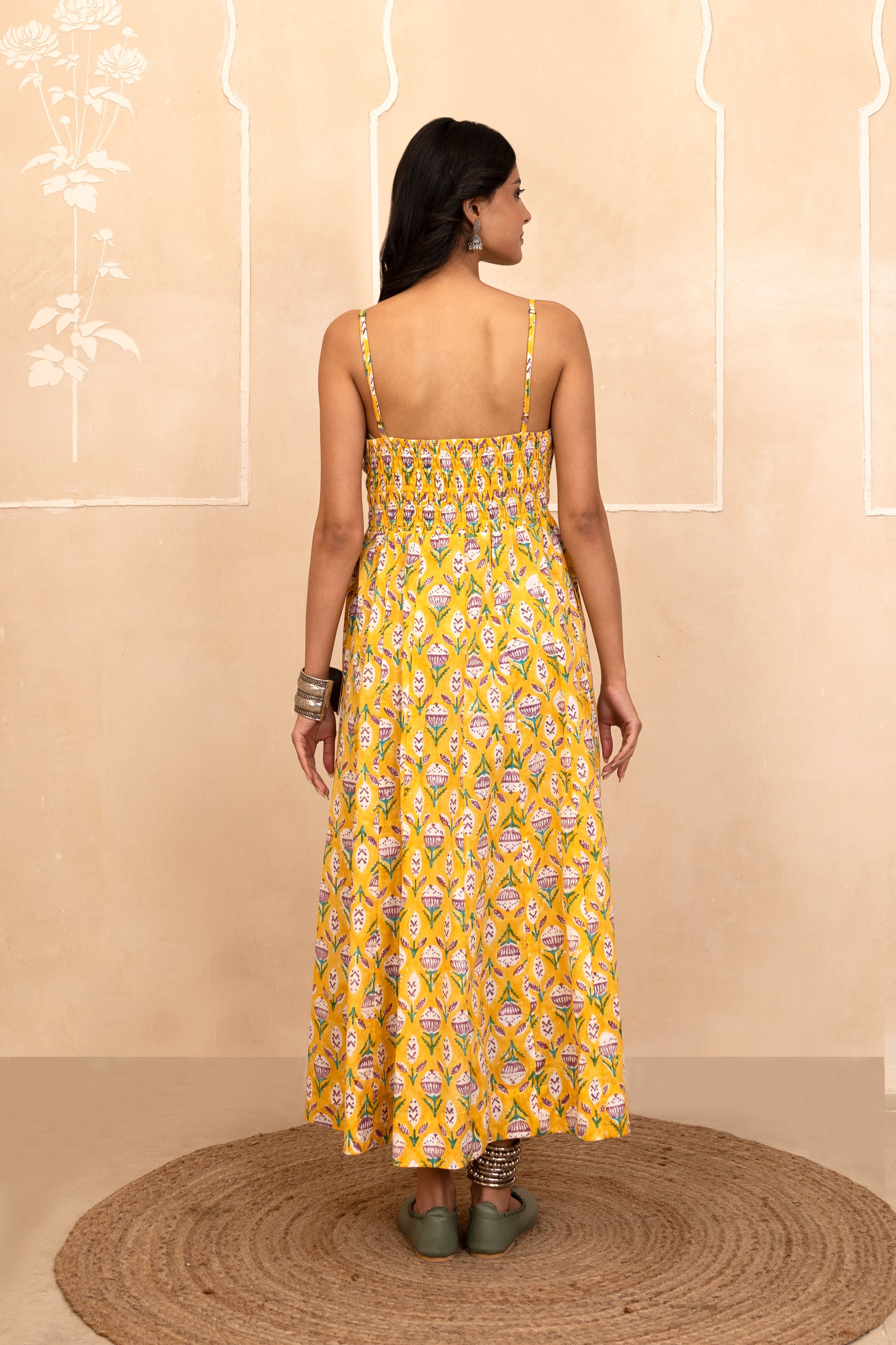 Yellow Spaghetti Dress