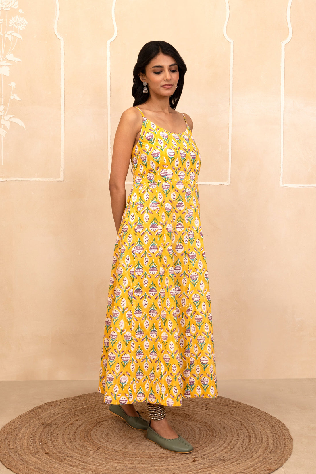 Yellow Spaghetti Dress
