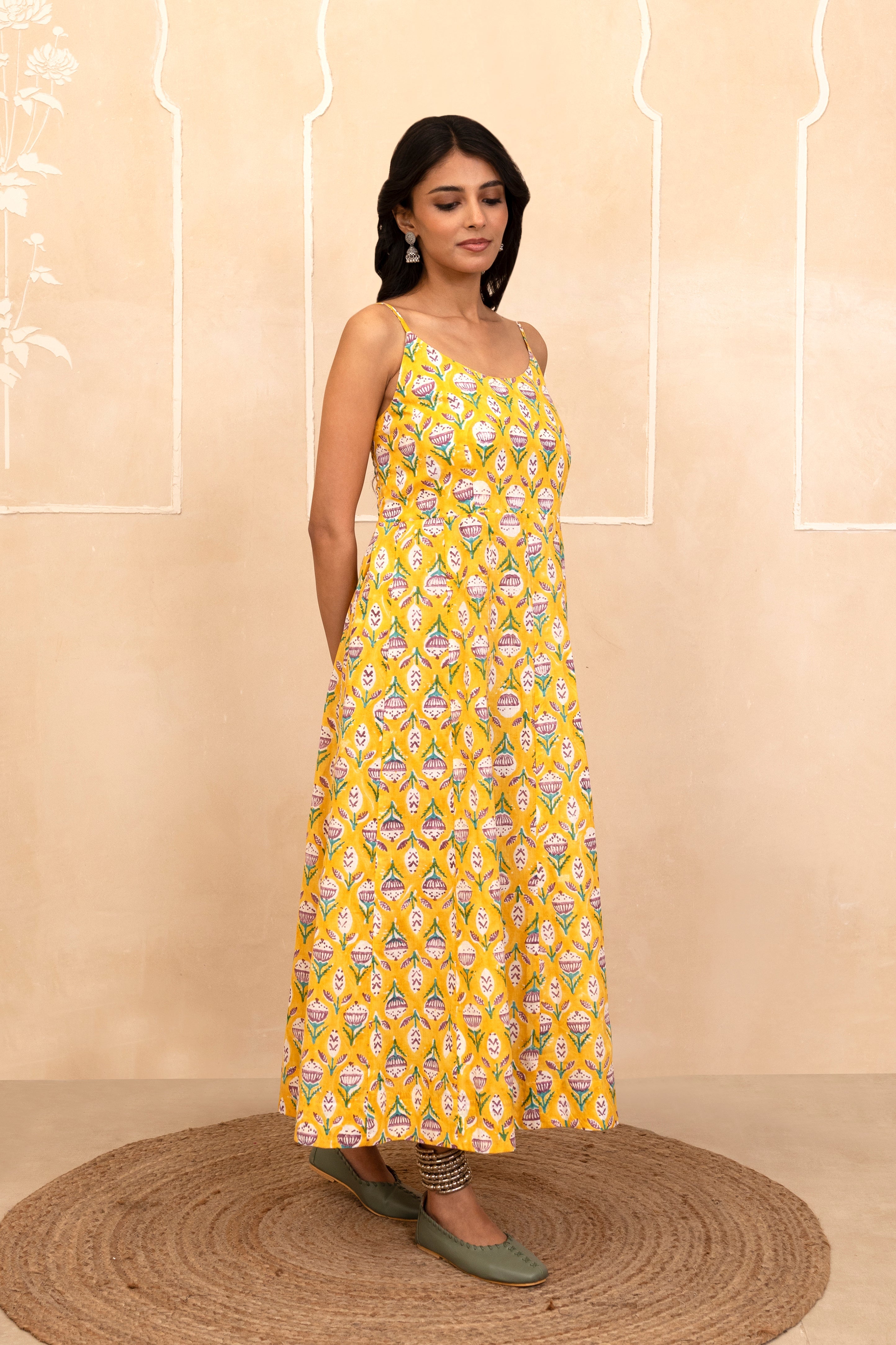 Yellow Spaghetti Dress