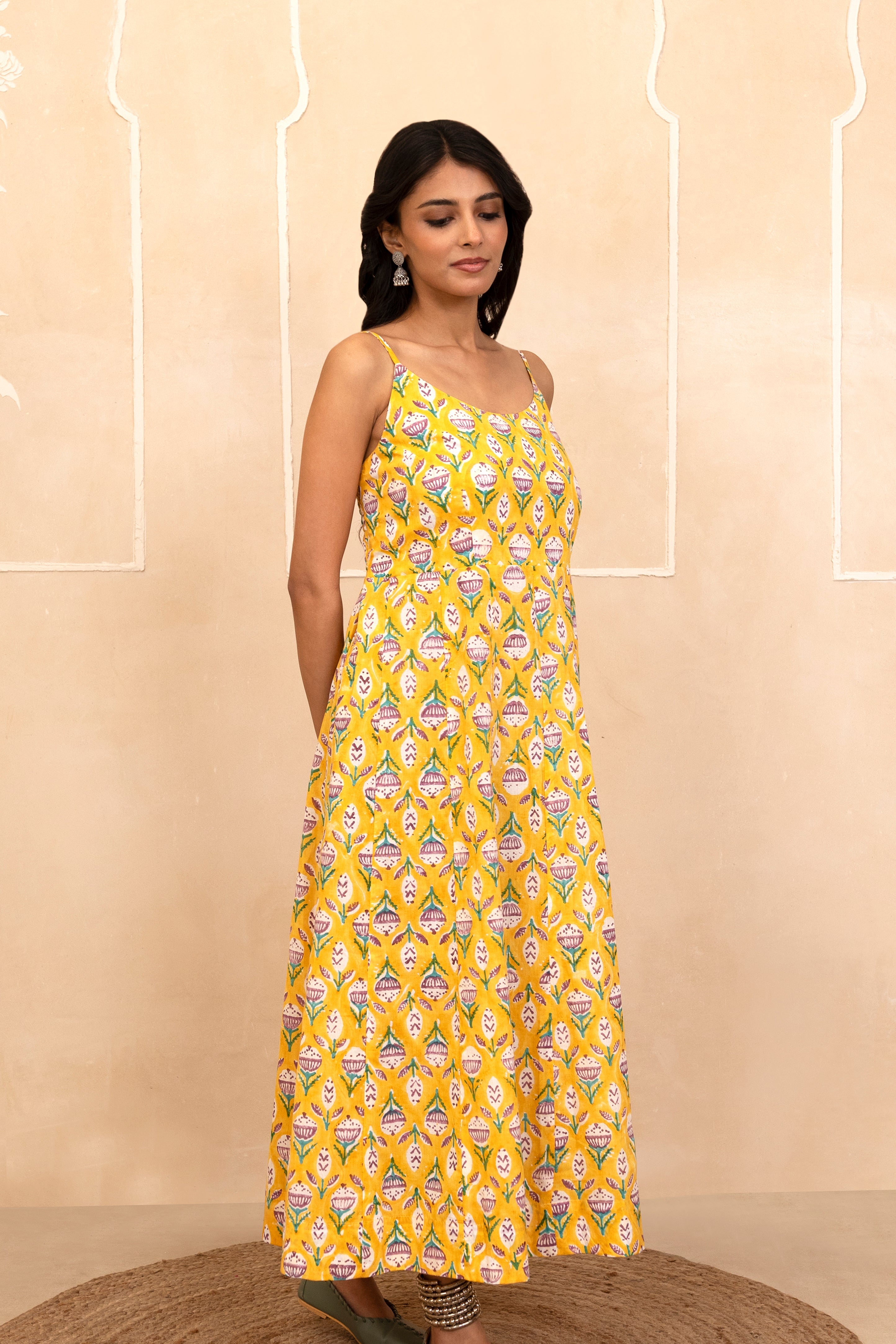 Yellow Spaghetti Dress