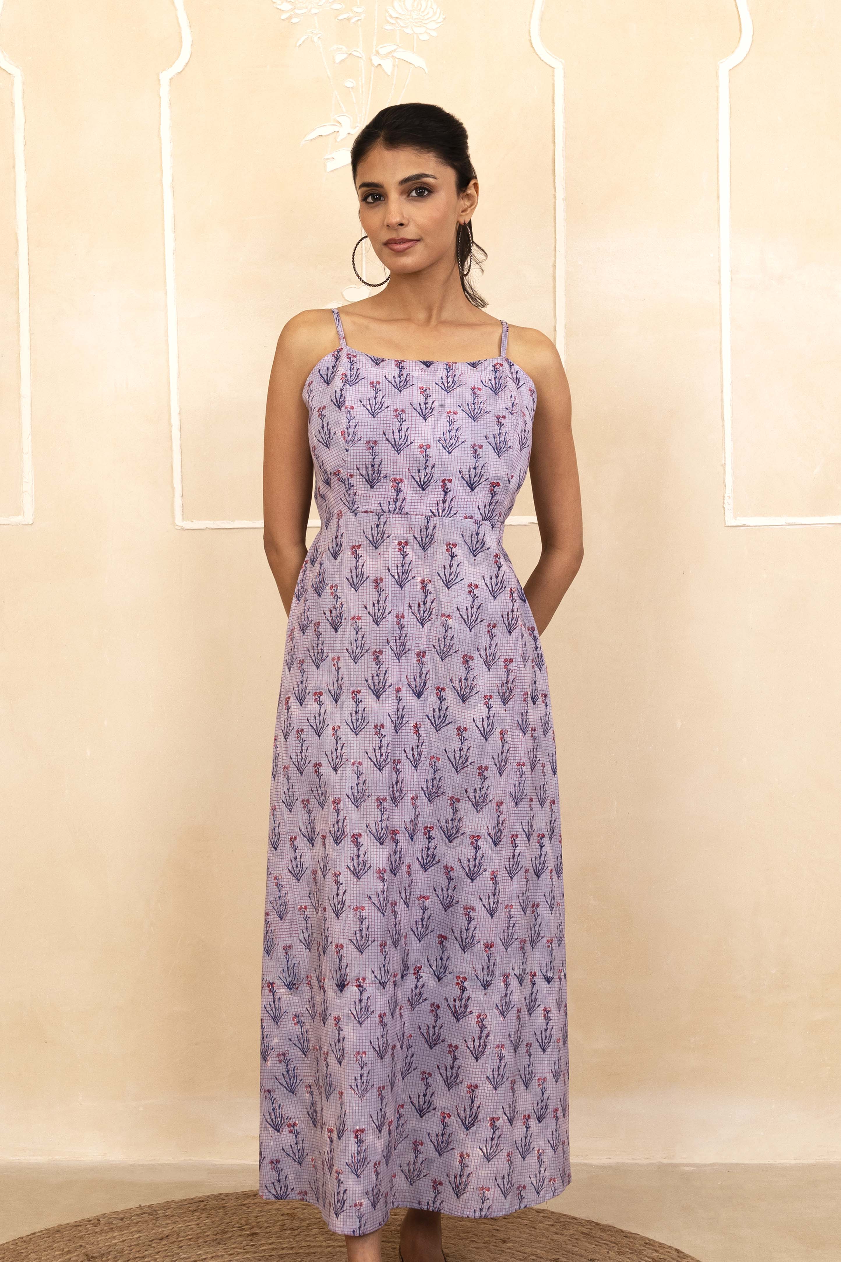 Lilac Spaghetti Dress