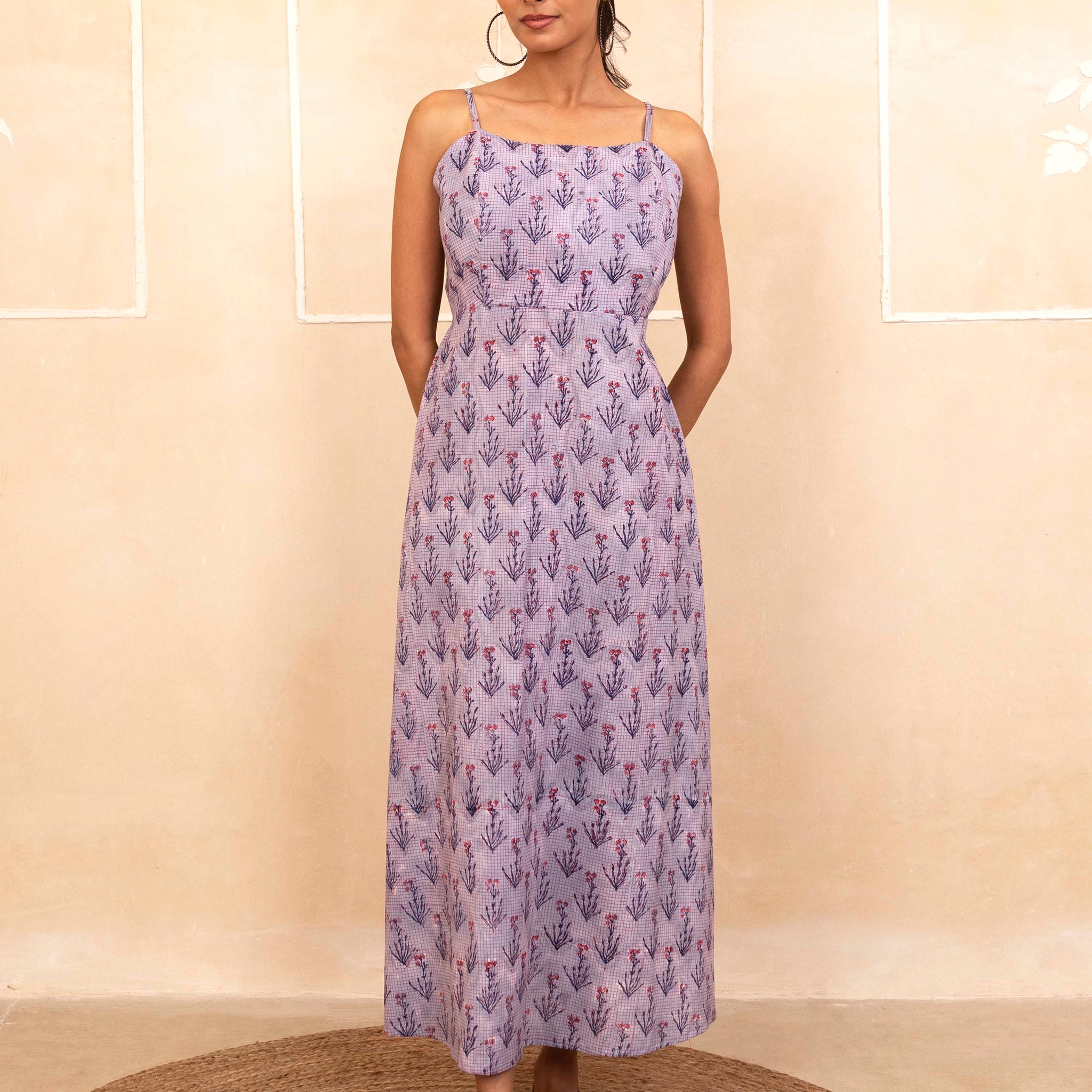 Lilac Spaghetti Dress